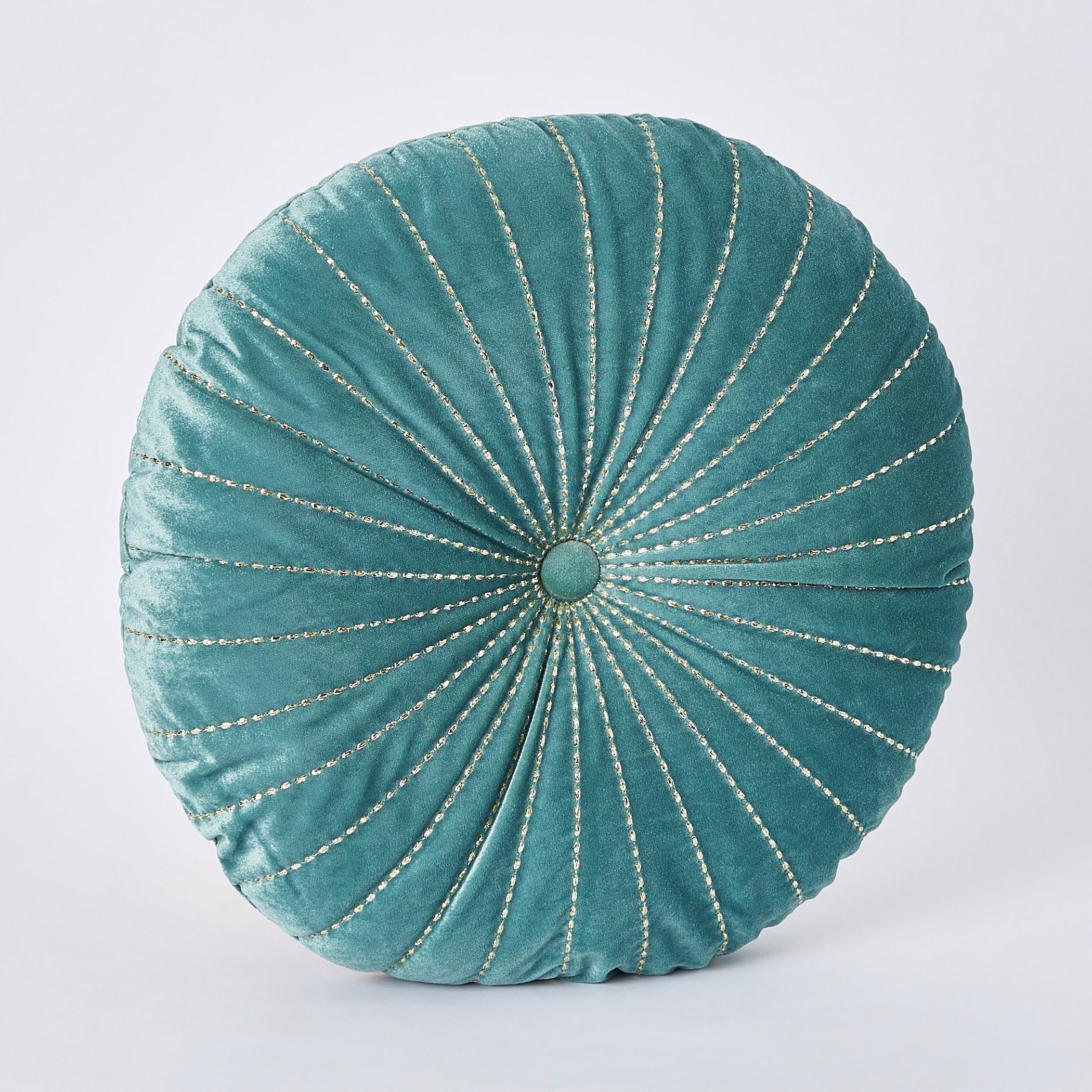 Serene Velvet Embroidered Round Filled Cushion - 45 cm-hbxlivingroom-furnishings-cushionsandcovers-filledcushions-image-4