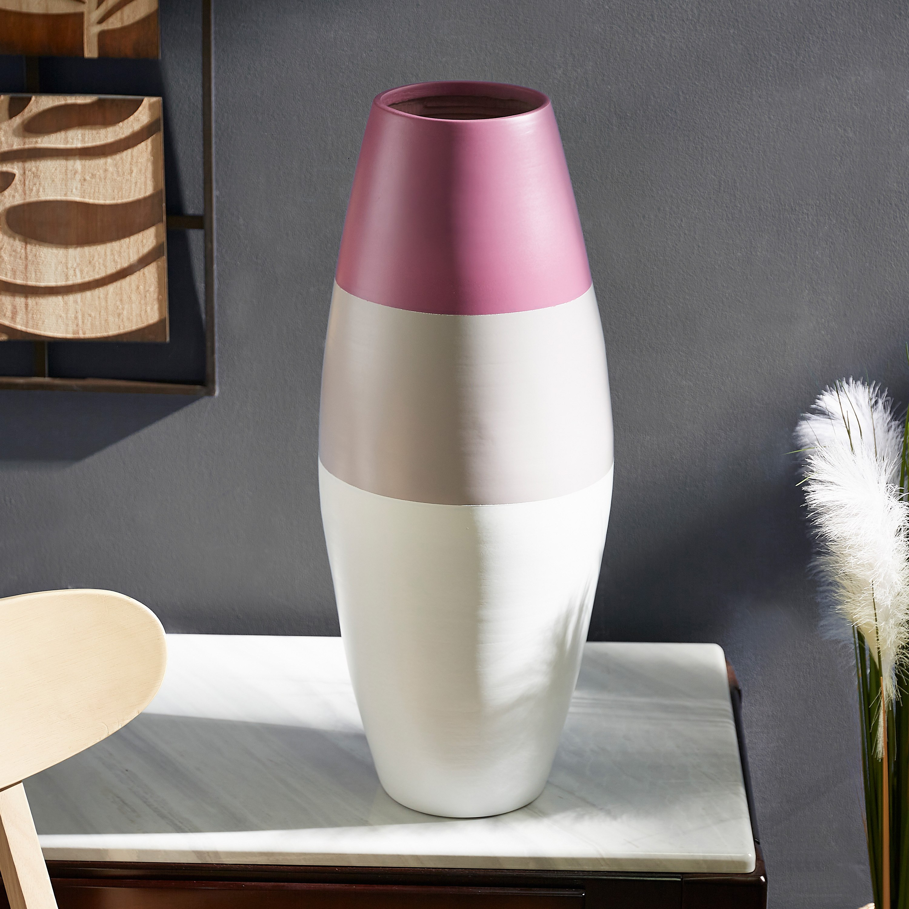 مزهرية خيزران من إزرا - 23x44 سم-hbxbedroom-decorandaccessories-vases-image-1