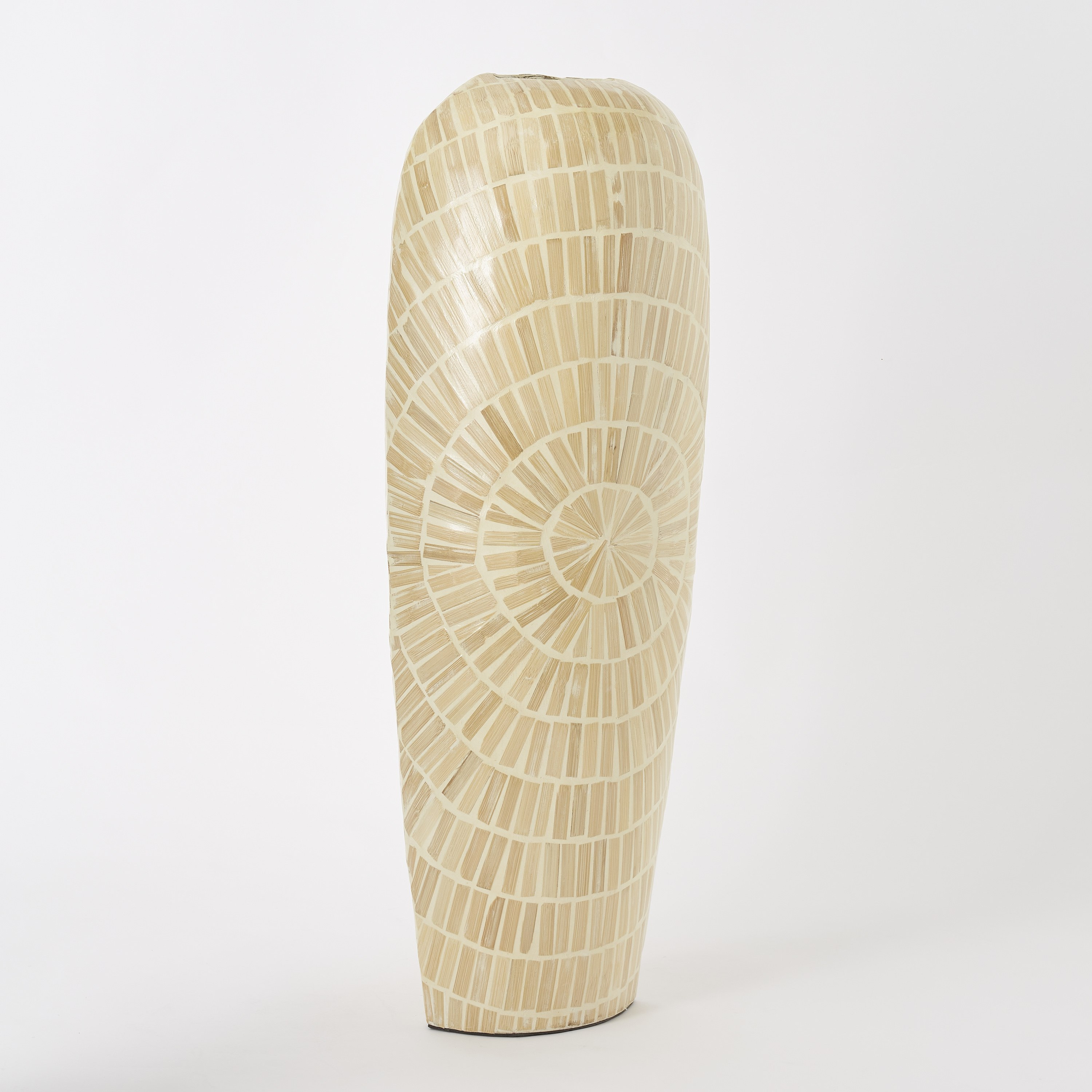 مزهرية بيضاوية طويلة من الخيزران من إزرا كابيز - 26x16x62 سم-hbxbedroom-decorandaccessories-vases-image-5