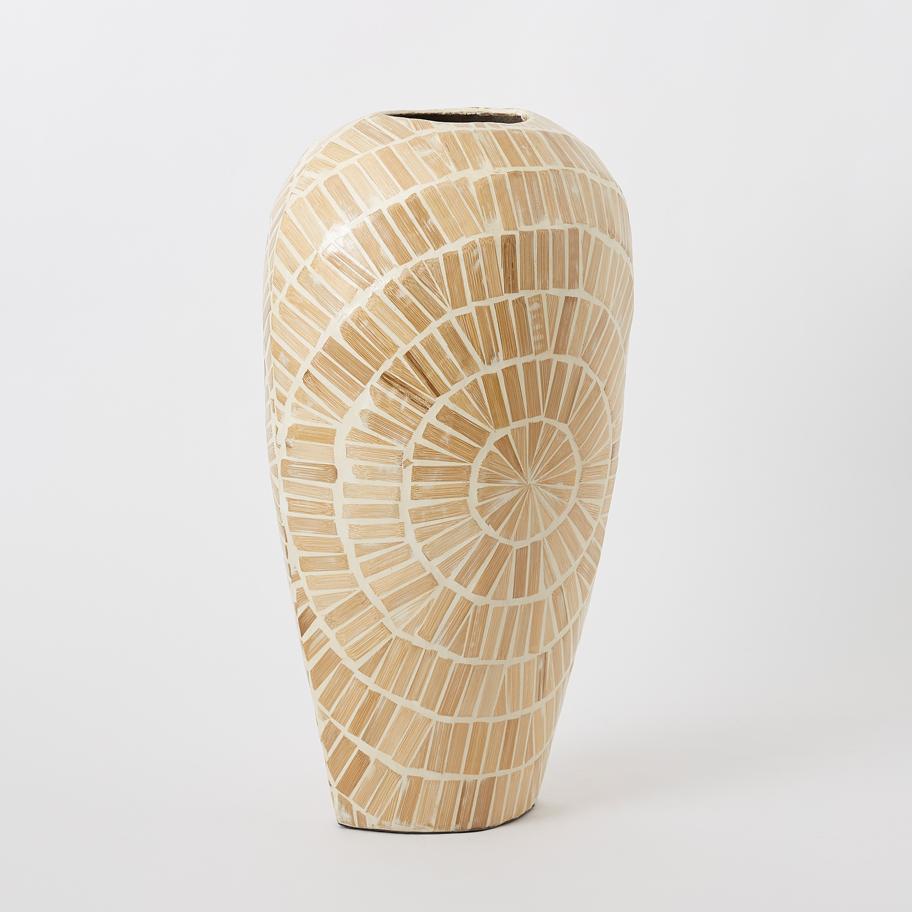 مزهرية بيضاوية خيزران  كابيز من إزرا - 30x28x44 سم-hbxbedroom-decorandaccessories-vases-image-5