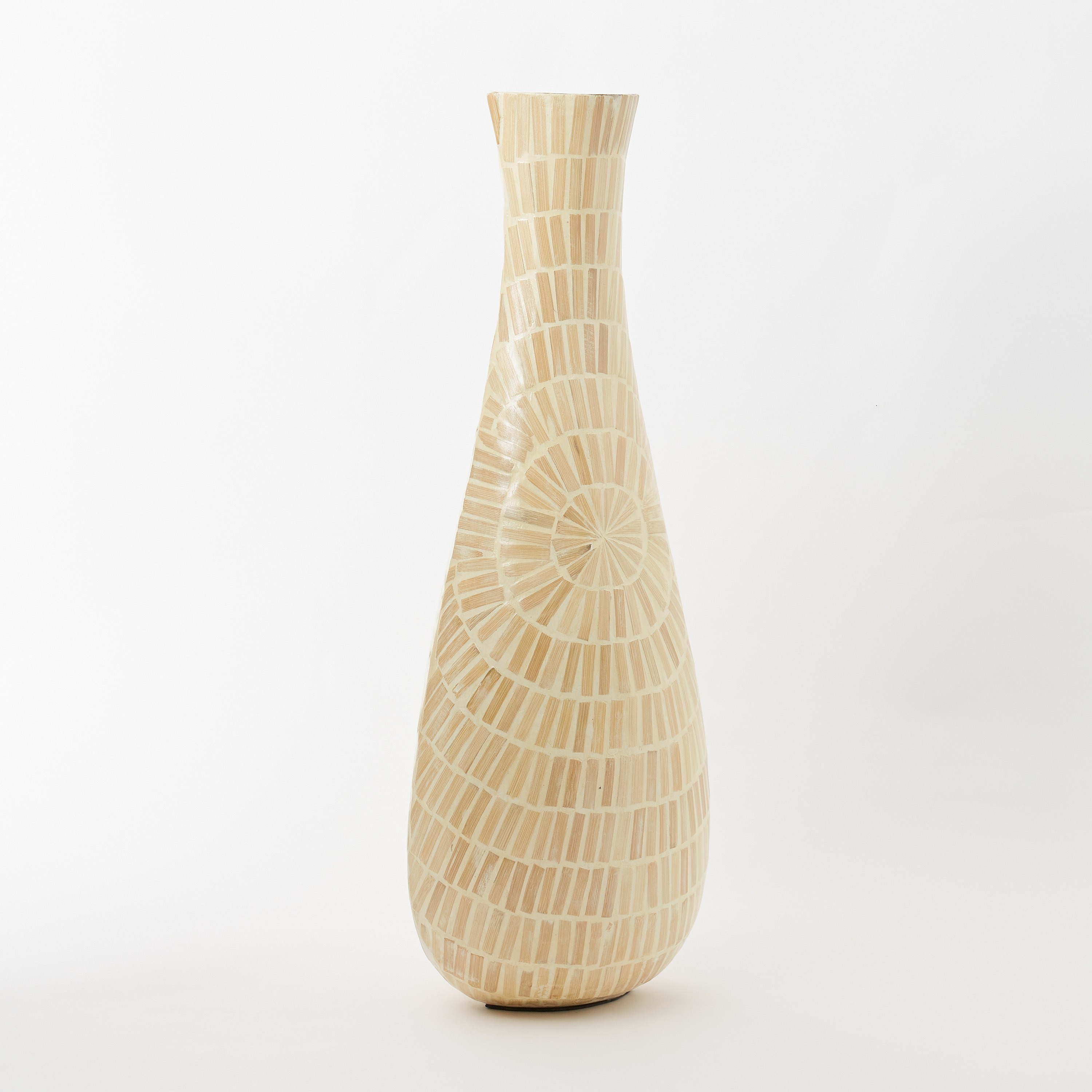 مزهرية زجاجية من الخيزران من عزرا كابيز - 17x25x71 سم-hbxbedroom-decorandaccessories-vases-image-5