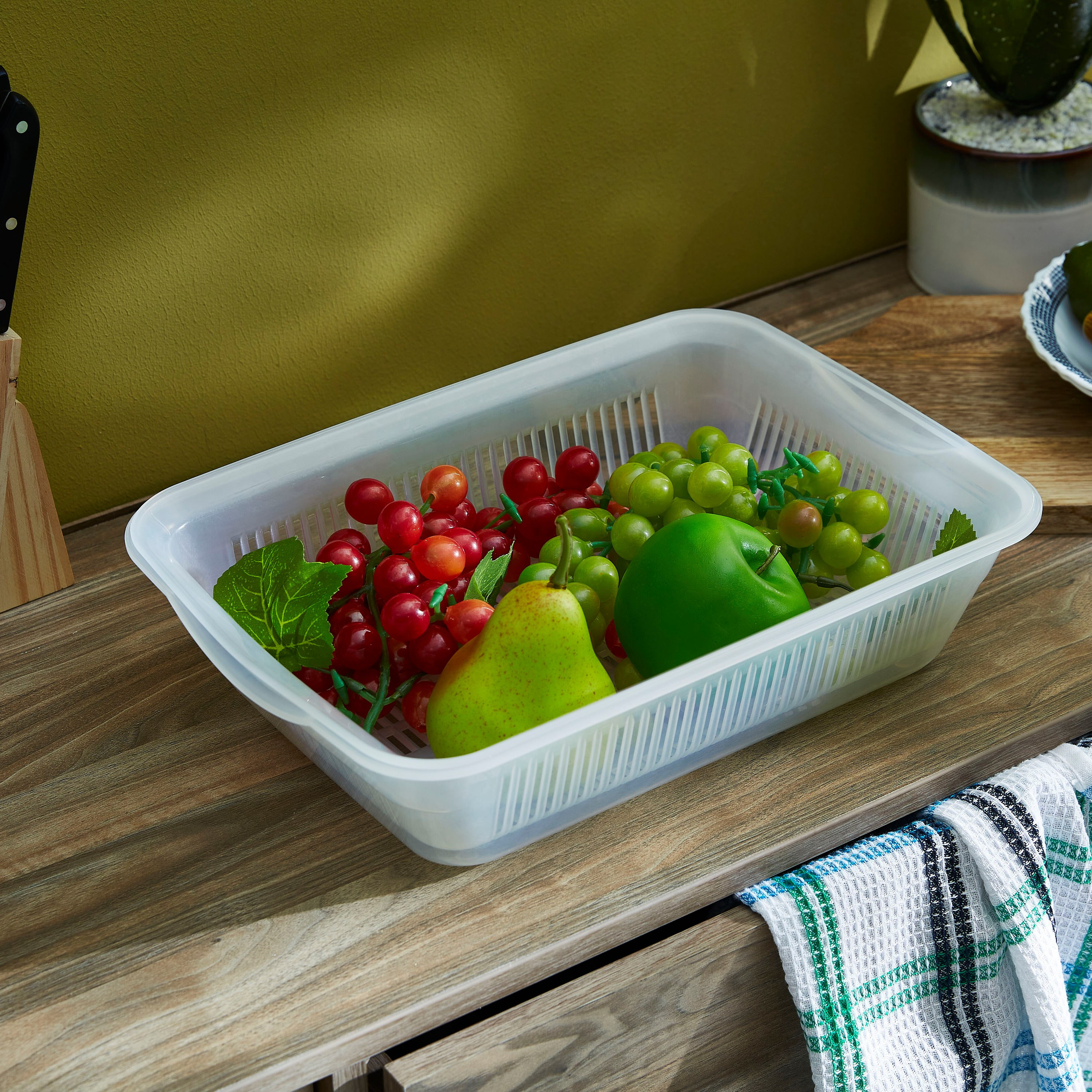 مصفاة مستطيلة الشكل مع صينية من جراسيا-hbxhomeware-hbxkitchen-image-2