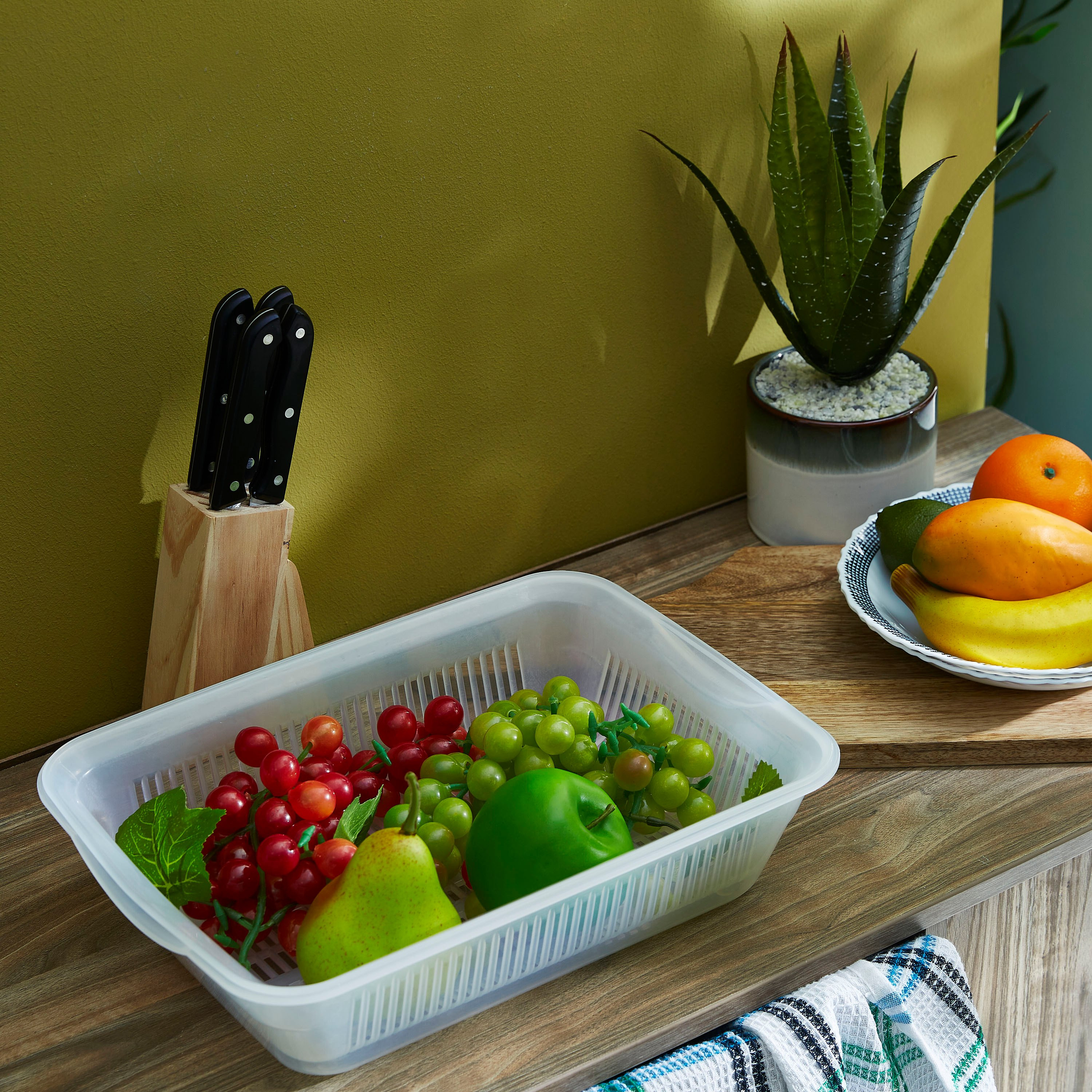 مصفاة مستطيلة الشكل مع صينية من جراسيا-hbxhomeware-hbxkitchen-image-4