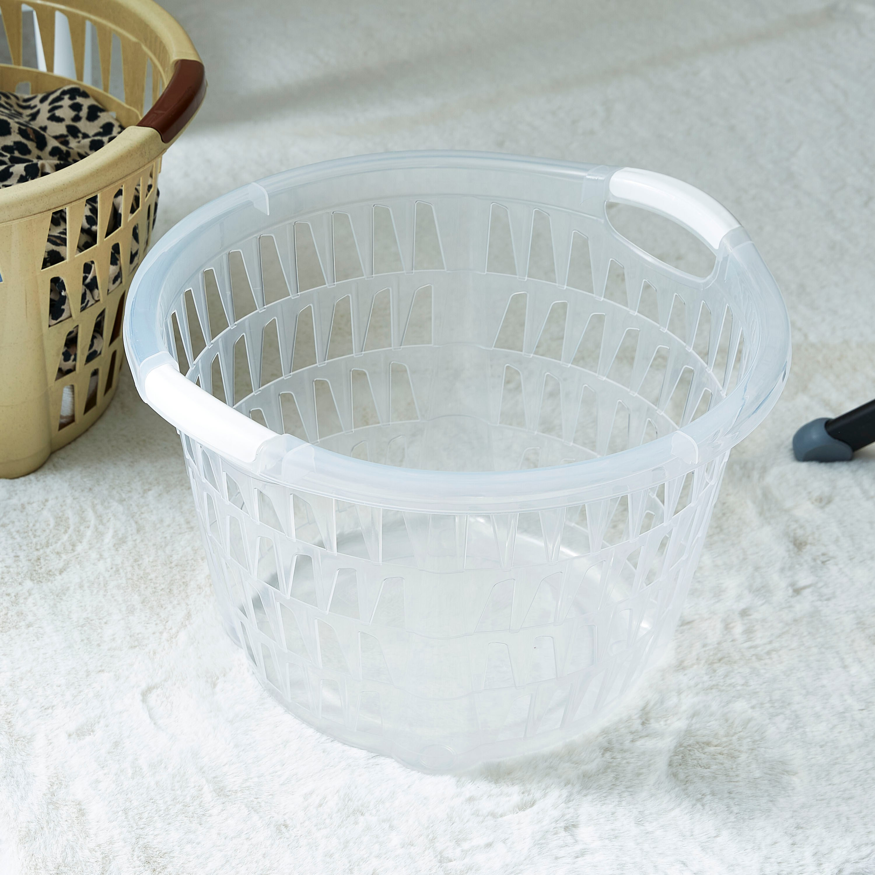 سلة غسيل دائرية من جراسيا - 48x47x31 سم-hbxbathroom-bathroomstorage-laundryhampers-image-1