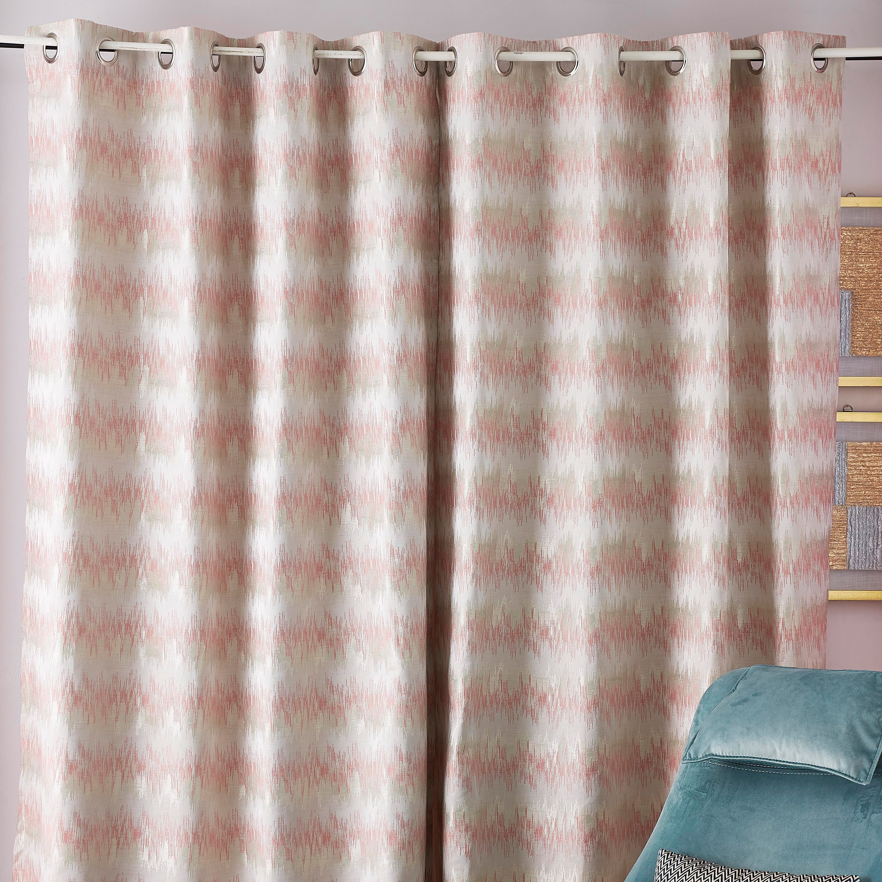 طقم ستائر جاكار بارز الملمس قطعتين من ريجنسي- 135x240 سم-hbxhomeware-hbxdecorandfurnishings-image-1