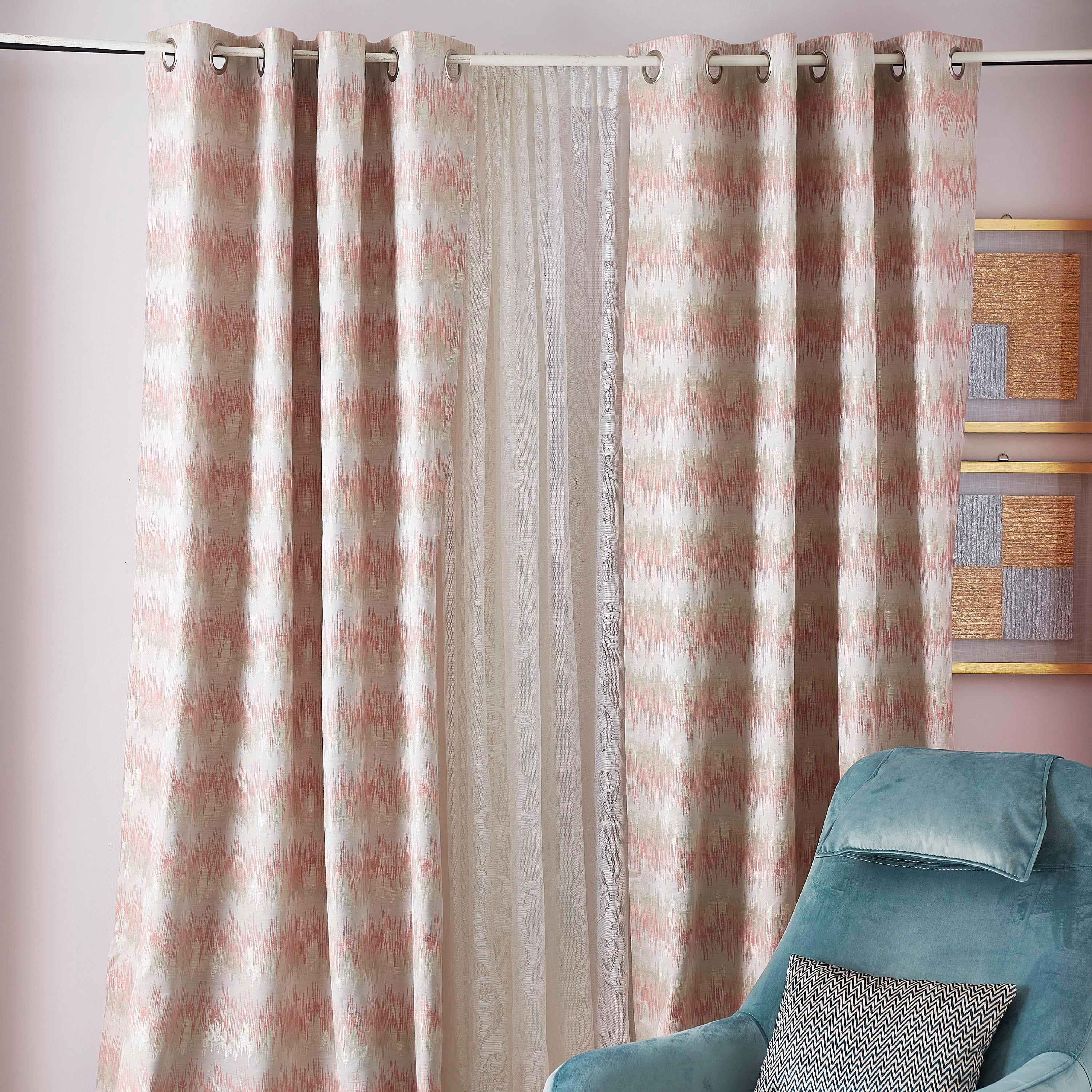 طقم ستائر جاكار بارز الملمس قطعتين من ريجنسي- 135x240 سم-hbxhomeware-hbxdecorandfurnishings-image-4