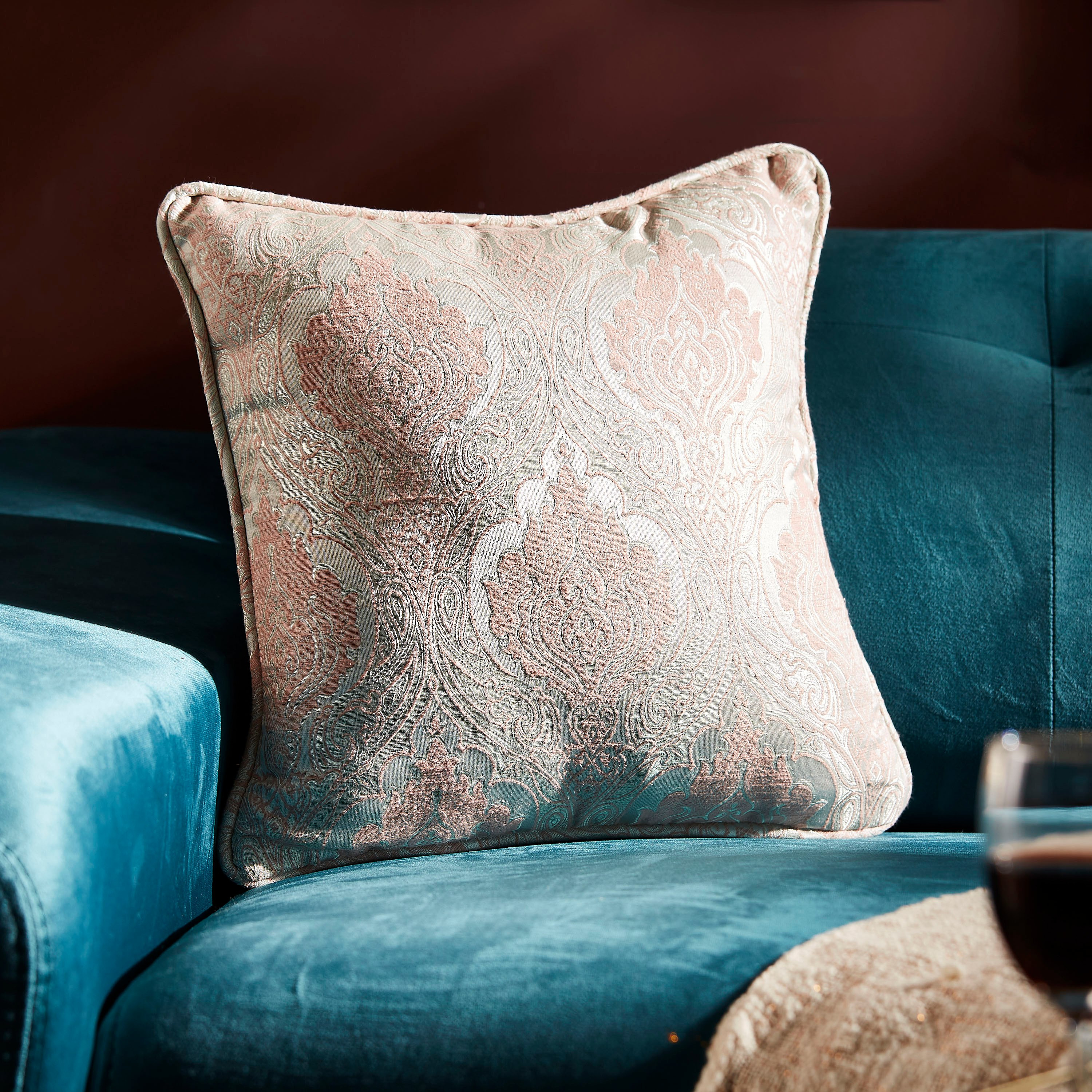 غطاء وسادة جاكار داماسك من ريجنسي - 40x40 سم-hbxhomeware-cushionsandcovers-cushioncovers-image-1