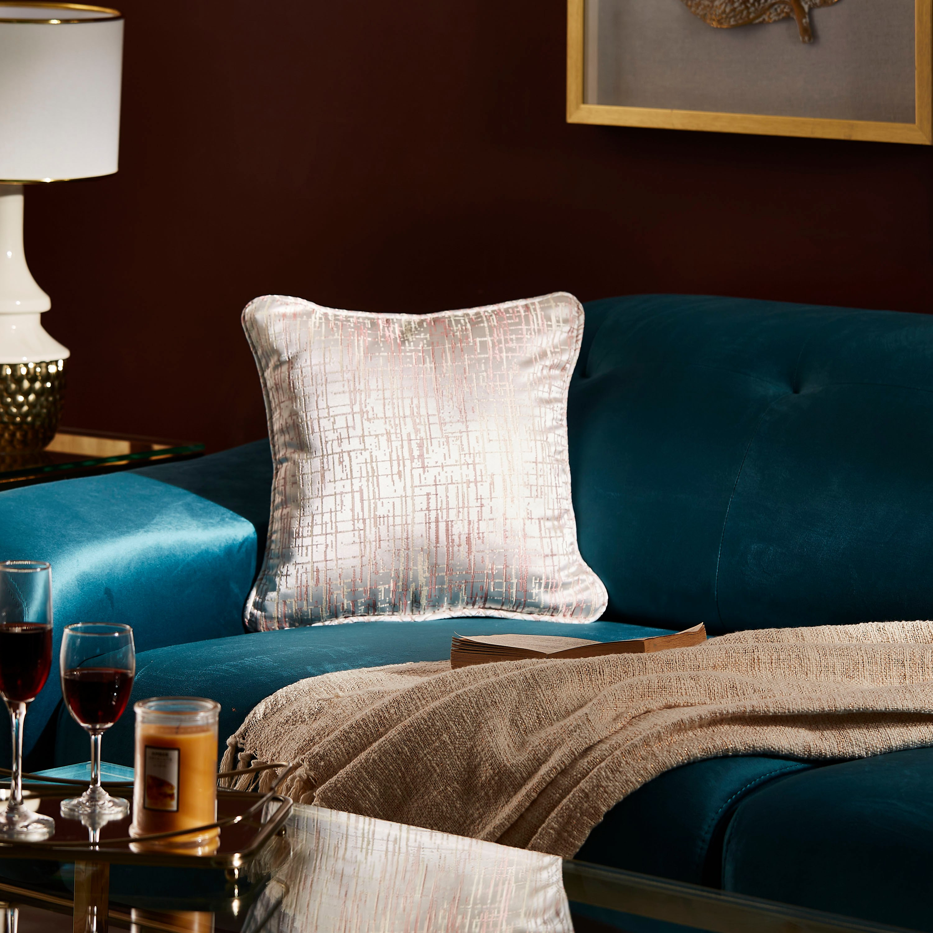 Jaxon Textured Jacquard Cushion Cover - 40x40 cm-hbxhomeware-cushionsandcovers-cushioncovers-image-2