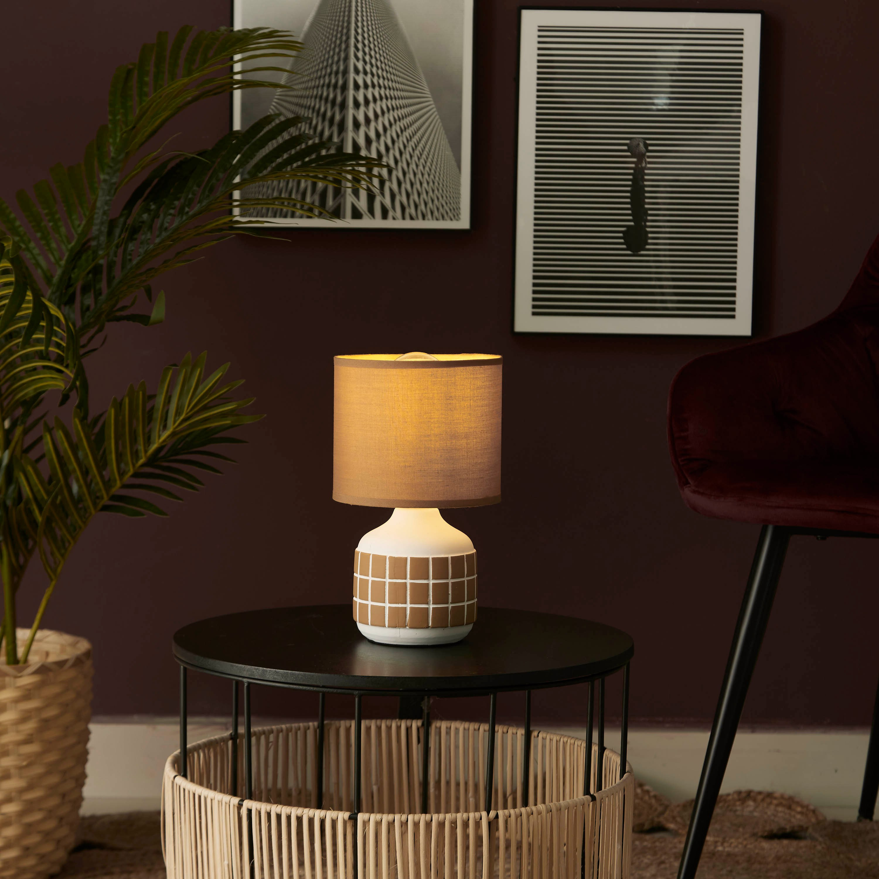 Gletan Ceramic Table Lamp - 30 cm-hbxlivingroom-lighting-tablelamps-image-4