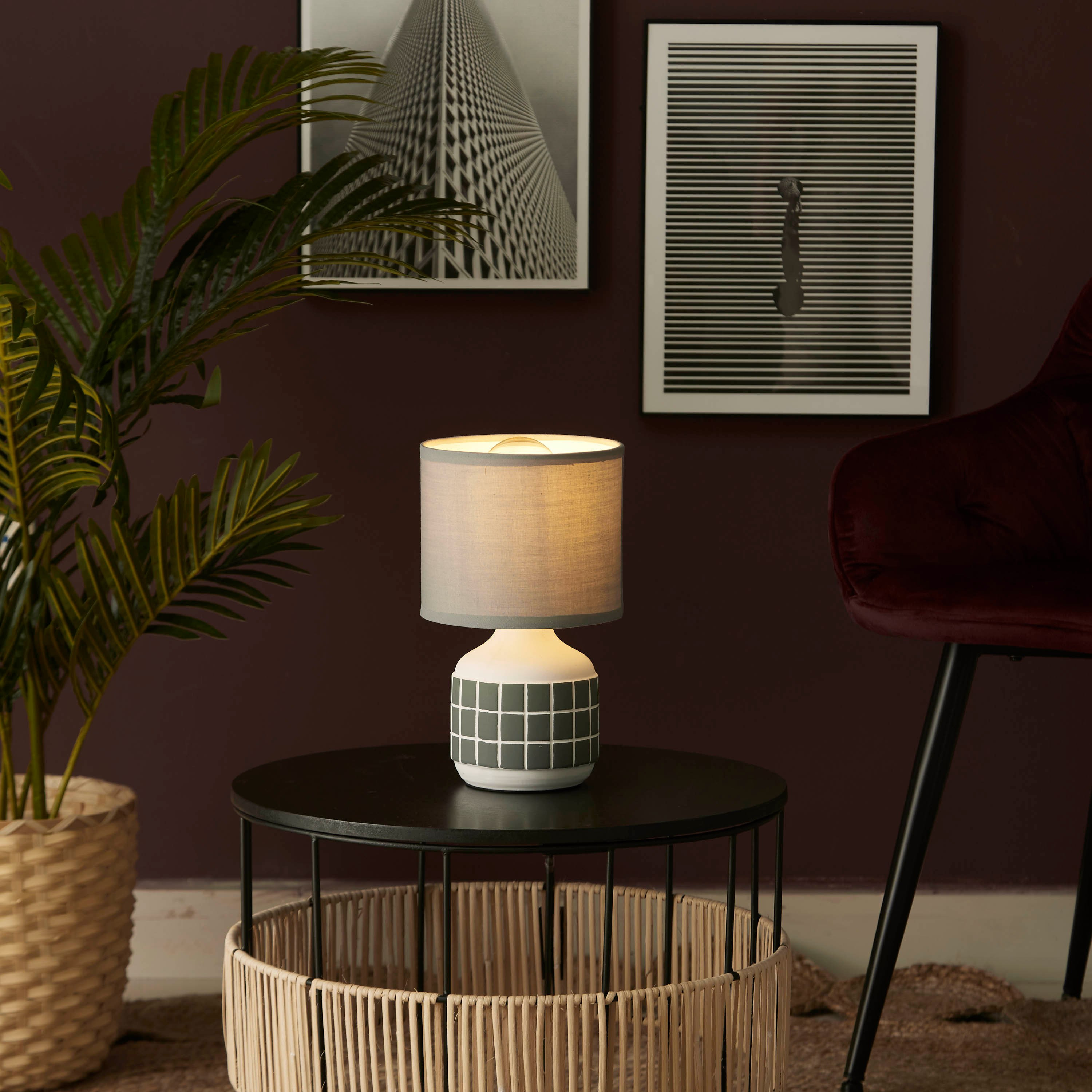 مصباح طاولة سيراميك من جليتان - 30 سم-hbxlivingroom-lighting-tablelamps-image-4
