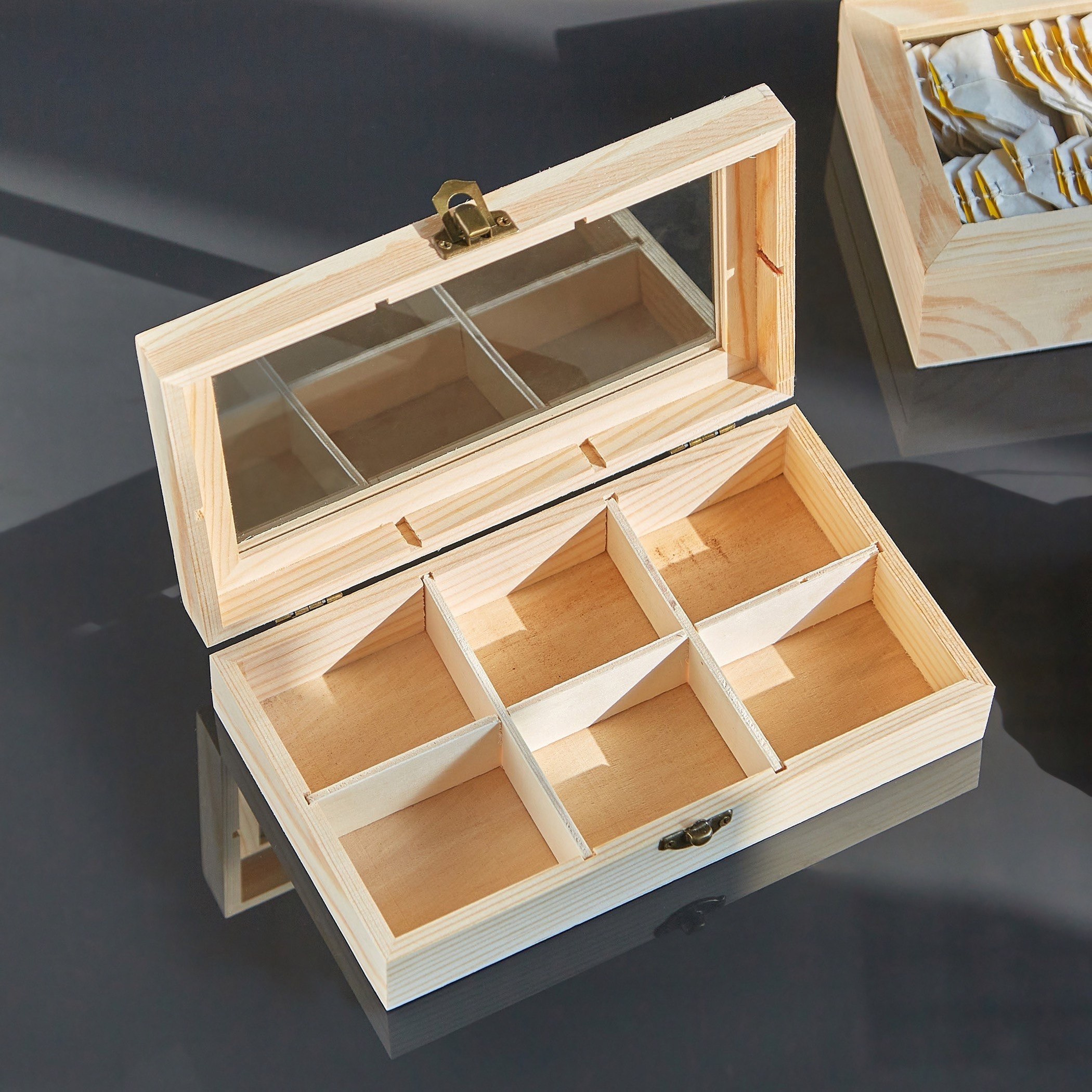 Feast 6-Compartment Tea Bag Box-hbxhomeware-hbxkitchen-image-1