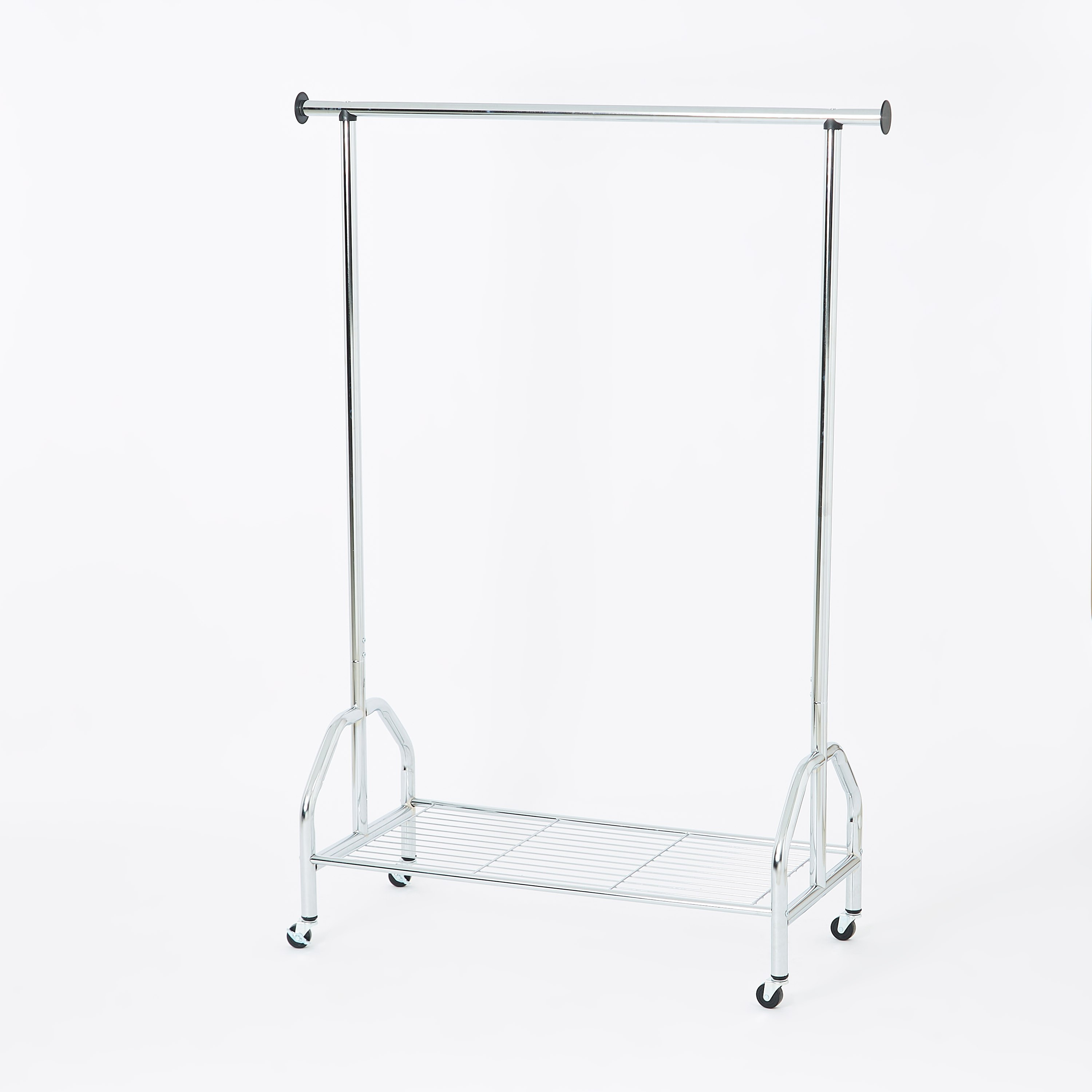Lapis Garment Chrome Rack with Wheels - 120x50x169 cm-hbxlivingroom-decorandaccessories-coathangers-image-5