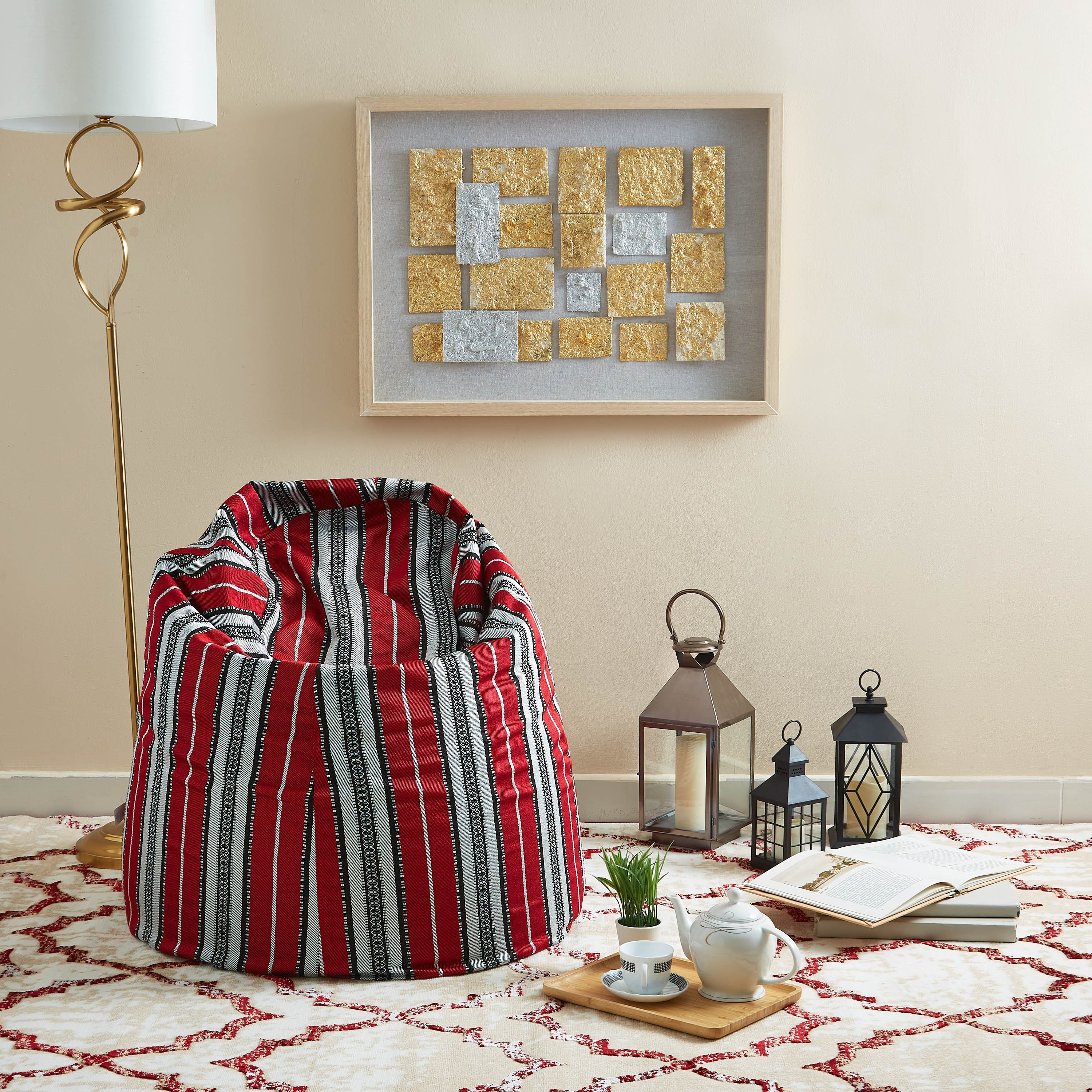 Faris Majlis Bean Bag - 80x85 cm-hbxfurniture-kidsroom-kidsbeanbags-image-4
