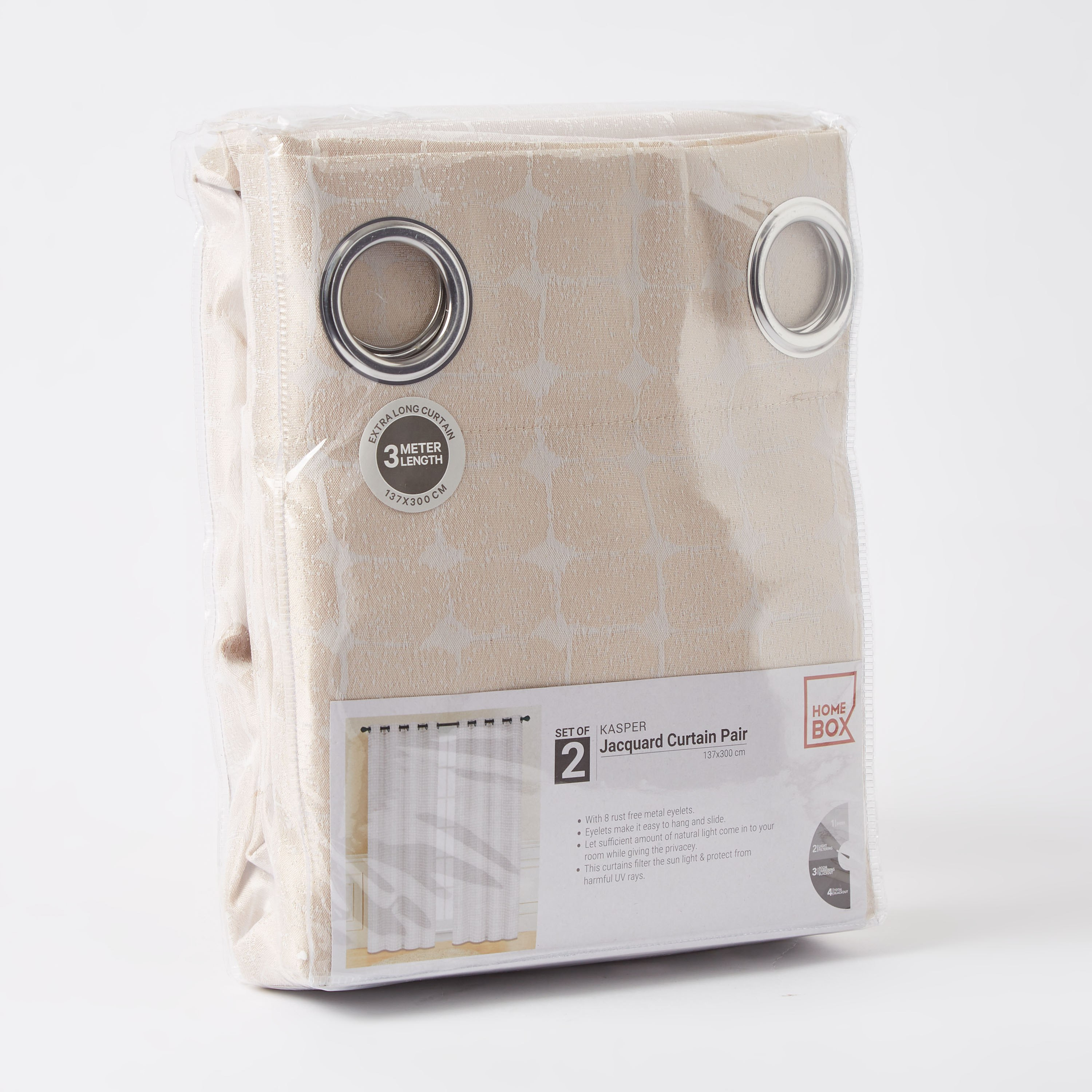 طقم ستائر جاكار قطعتين من كاسبر - 137x300 سم-PROMO_HB_AE_B1G1_250925-image-5