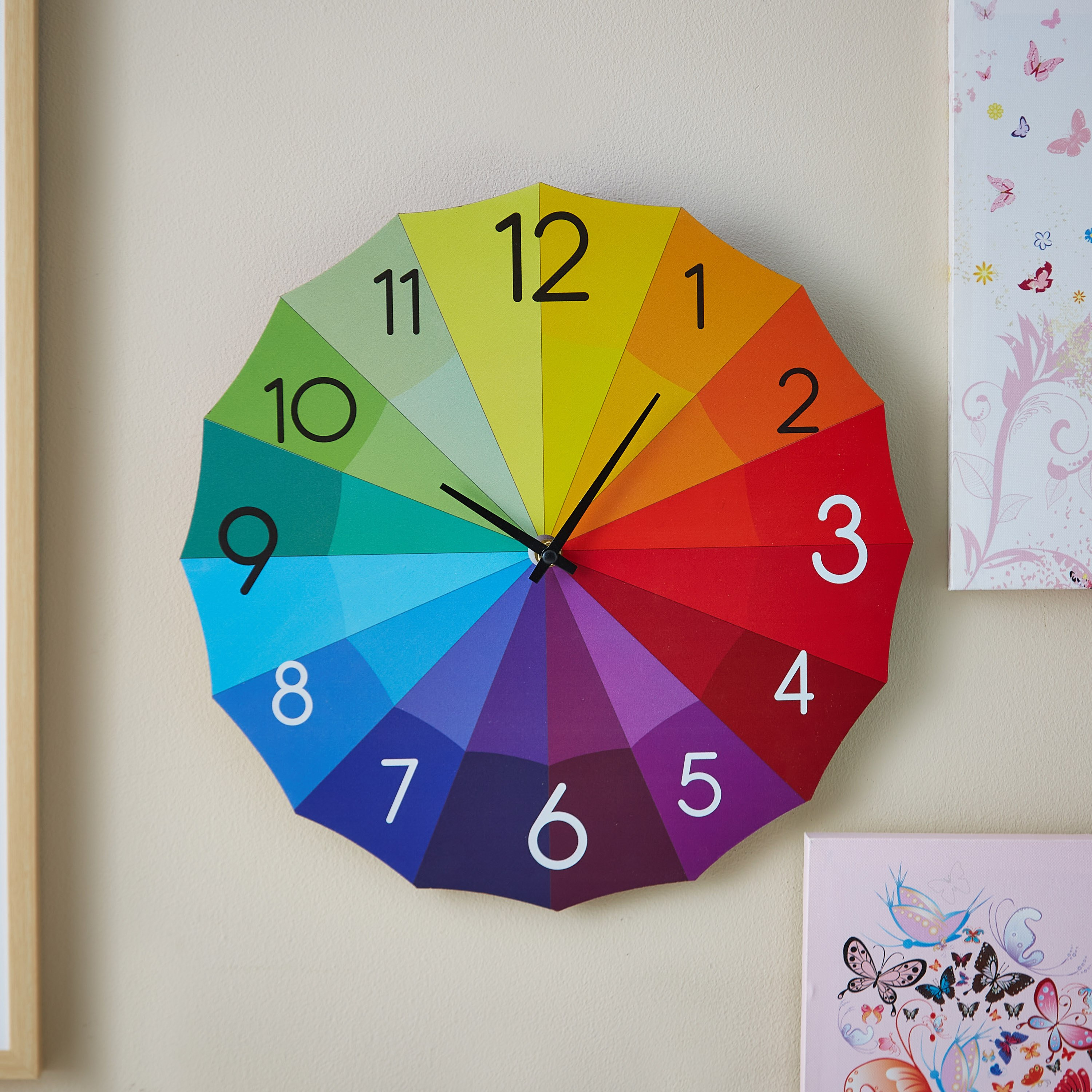 ساعة حائط إم دي أف بألوان الطيف من إيبوتش-hbxhomeware-hbxkidsandyouth-image-2