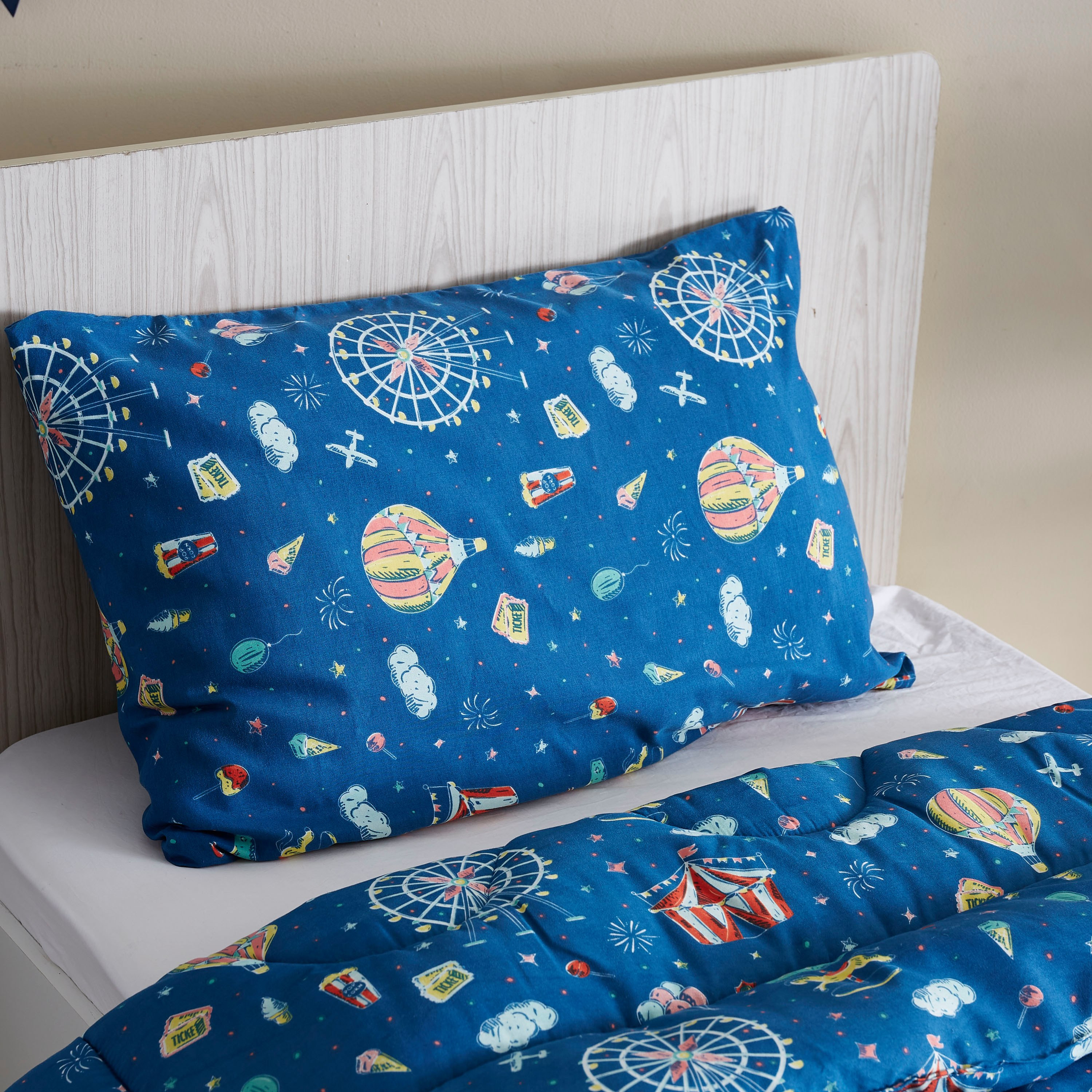 طقم لحاف فردي بطبعات سيرك قطعتين من إنتالجليو - 135x220 سم-hbxhomeware-hbxkidsandyouth-image-2