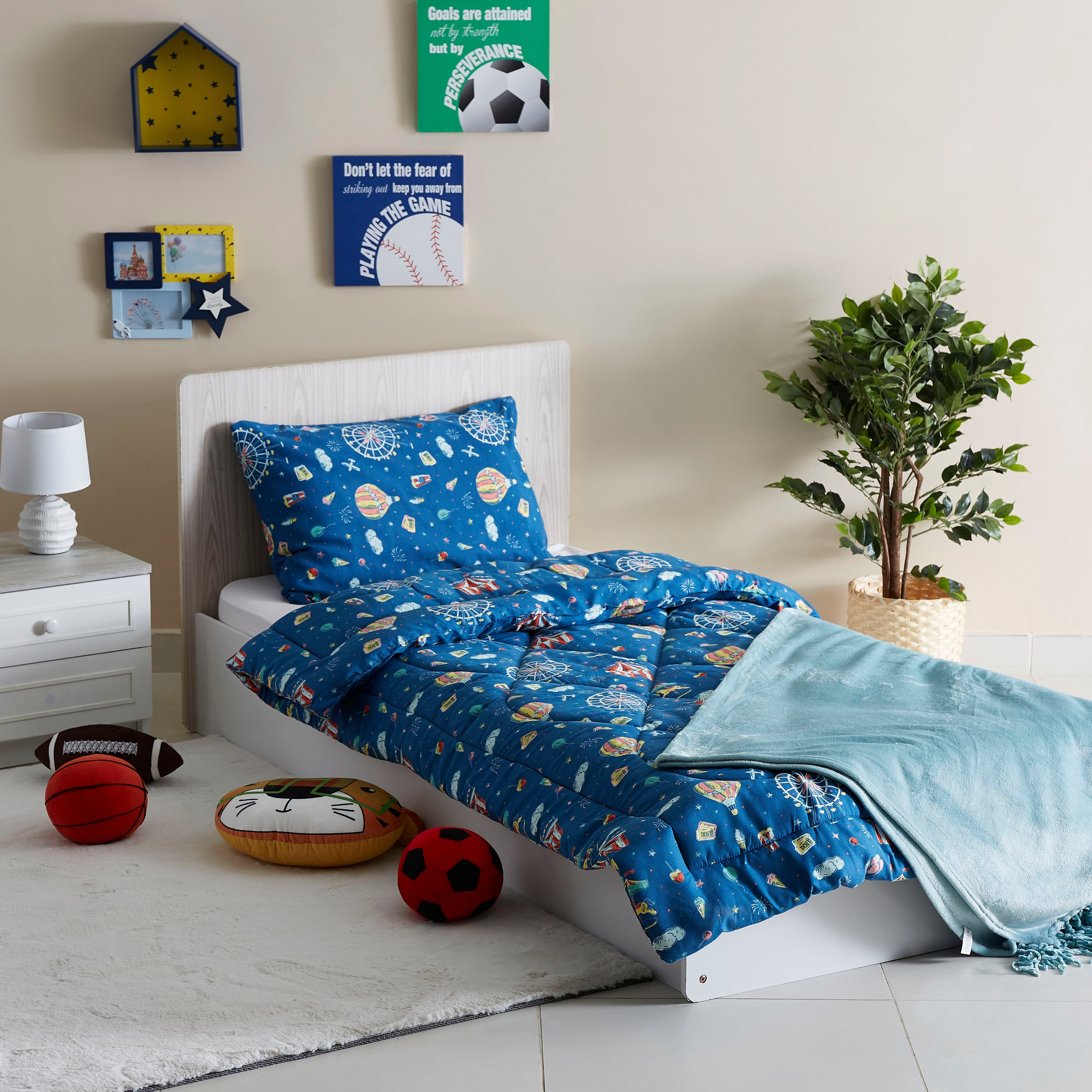 طقم لحاف فردي بطبعات سيرك قطعتين من إنتالجليو - 135x220 سم-hbxhomeware-hbxkidsandyouth-image-5