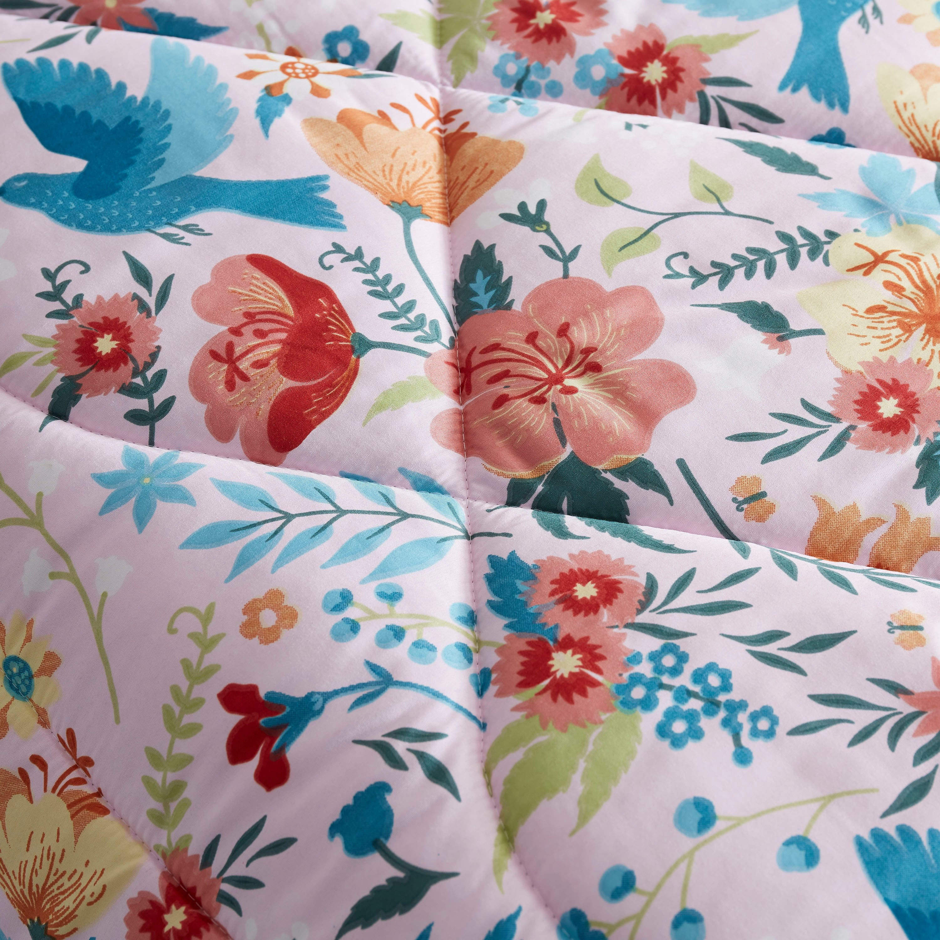 طقم لحاف فردي بطبعات أزهار قطعتين من إنتاليو جيو - 135x220 سم-hbxhomeware-hbxkidsandyouth-image-4