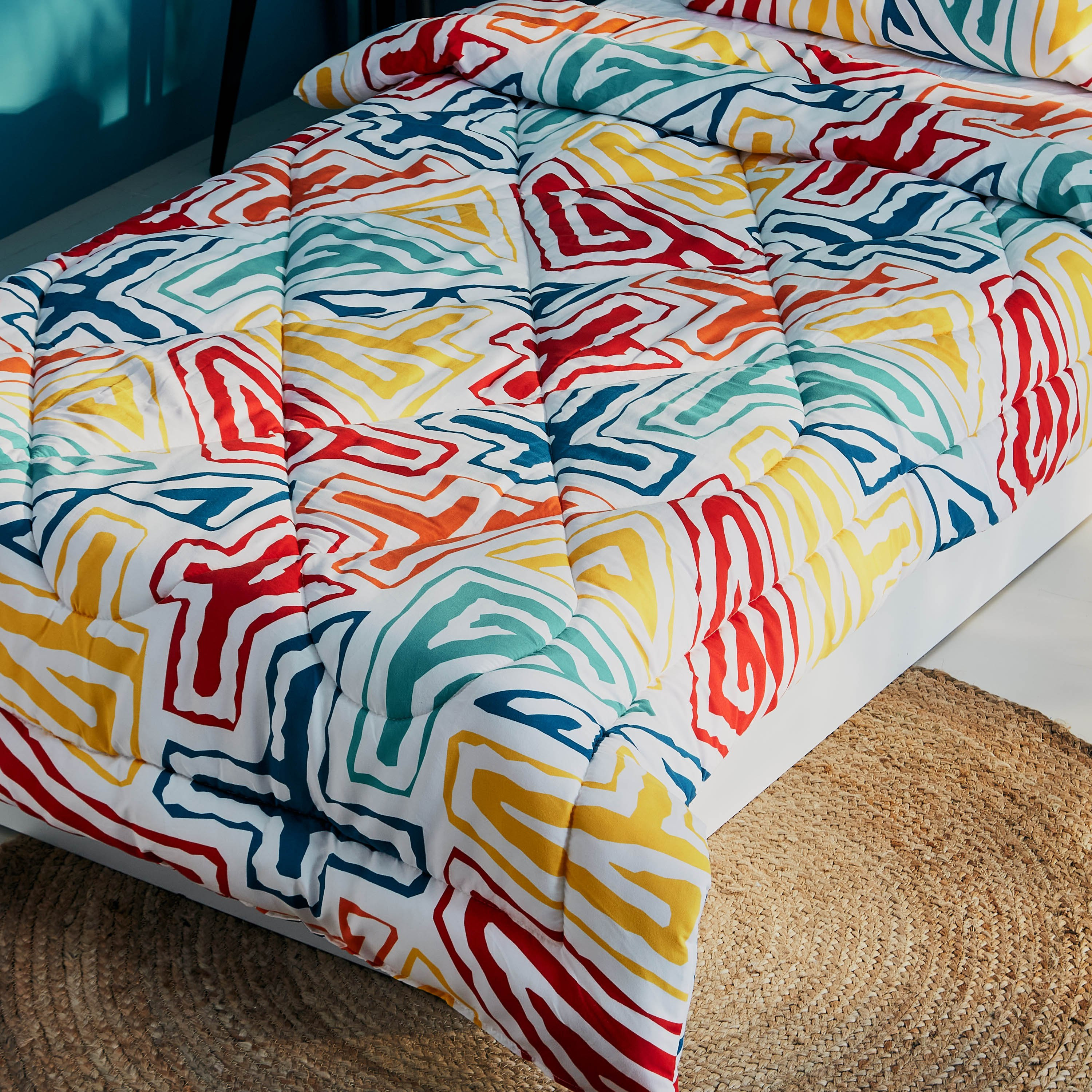طقم لحاف فردي بطبعات قطعتين من إنتاليو جيو - 135x220 سم-hbxhomeware-hbxkidsandyouth-image-2