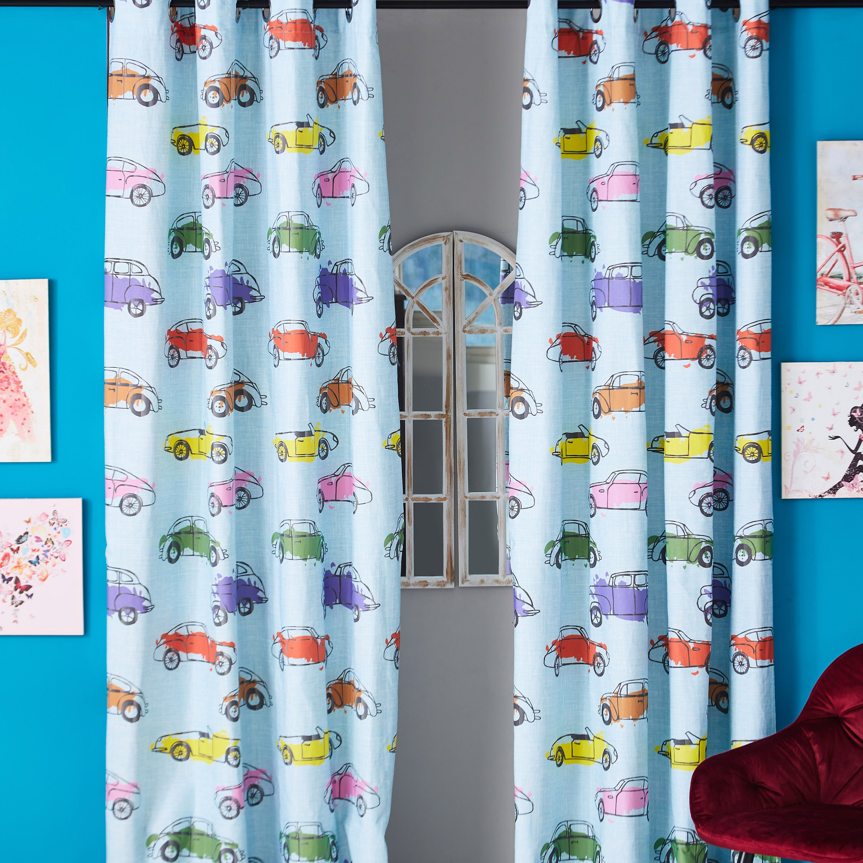 طقم ستائر مكون من قطعتين كارز من موديش- 140x240 سم-hbxhomeware-hbxkidsandyouth-image-1