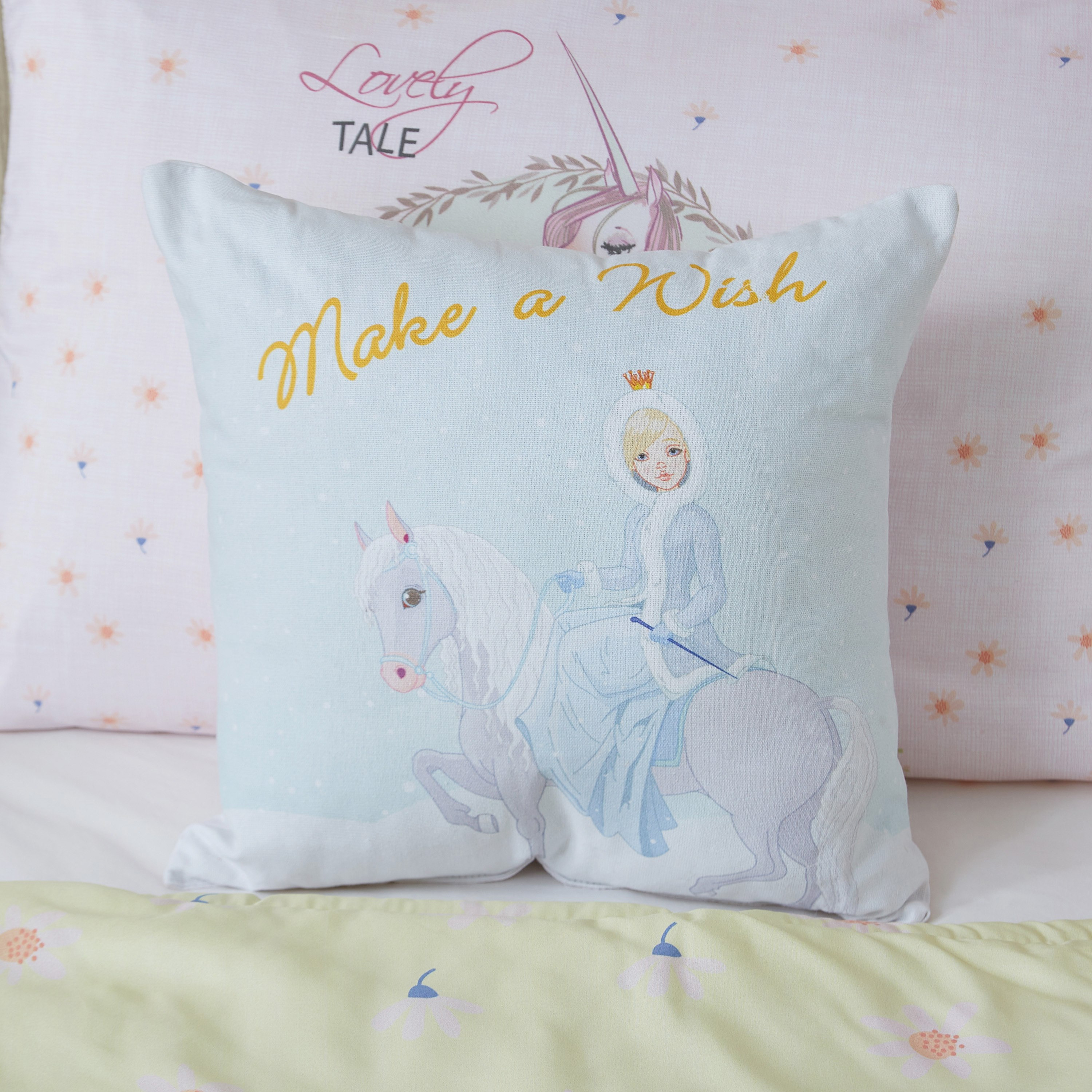 Modish Princess Digital Printed Cushion - 40x40 cm-hbxhomeware-hbxkidsandyouth-image-1