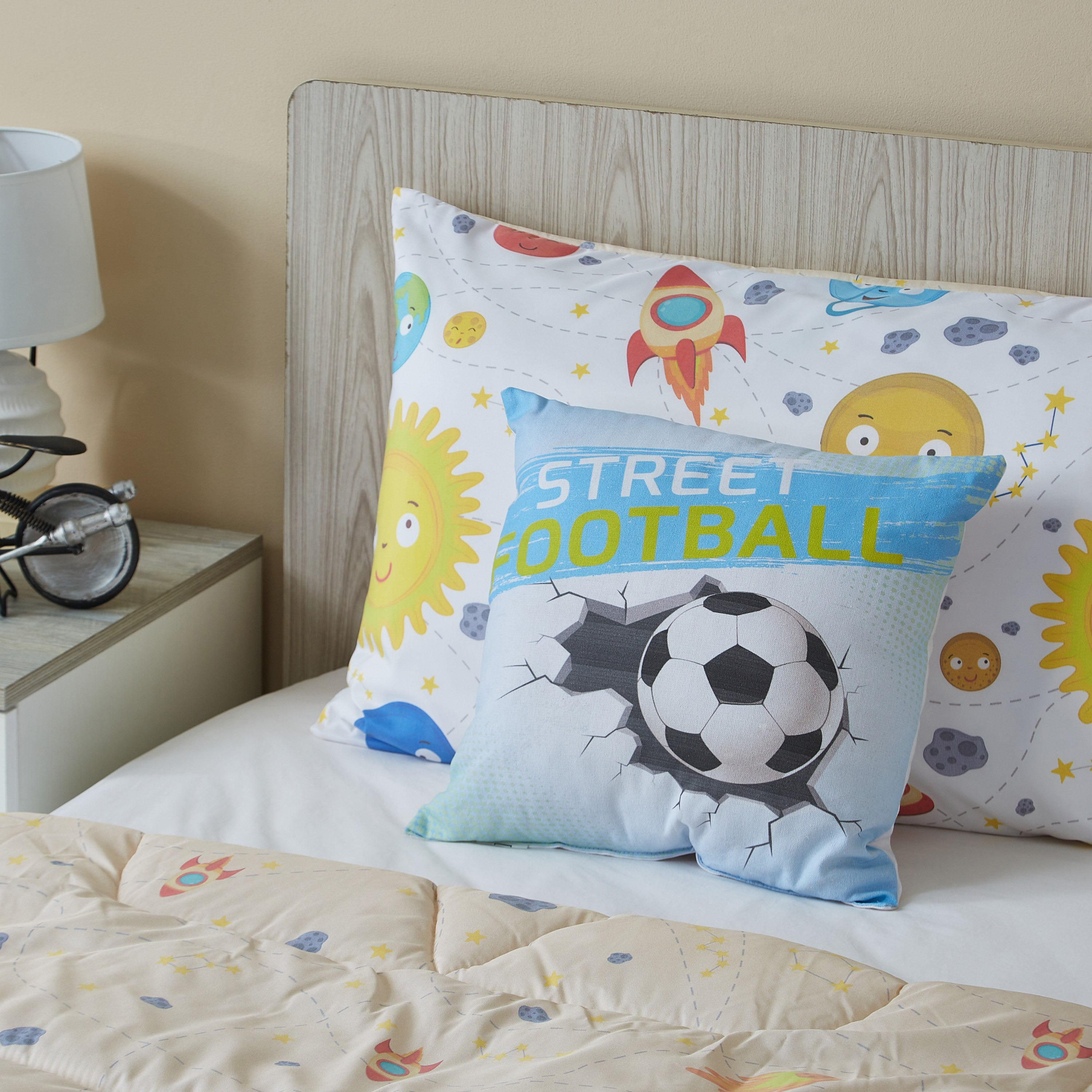 Modish Football Digital Printed Cushion - 40x40 cm-hbxhomeware-hbxkidsandyouth-image-3