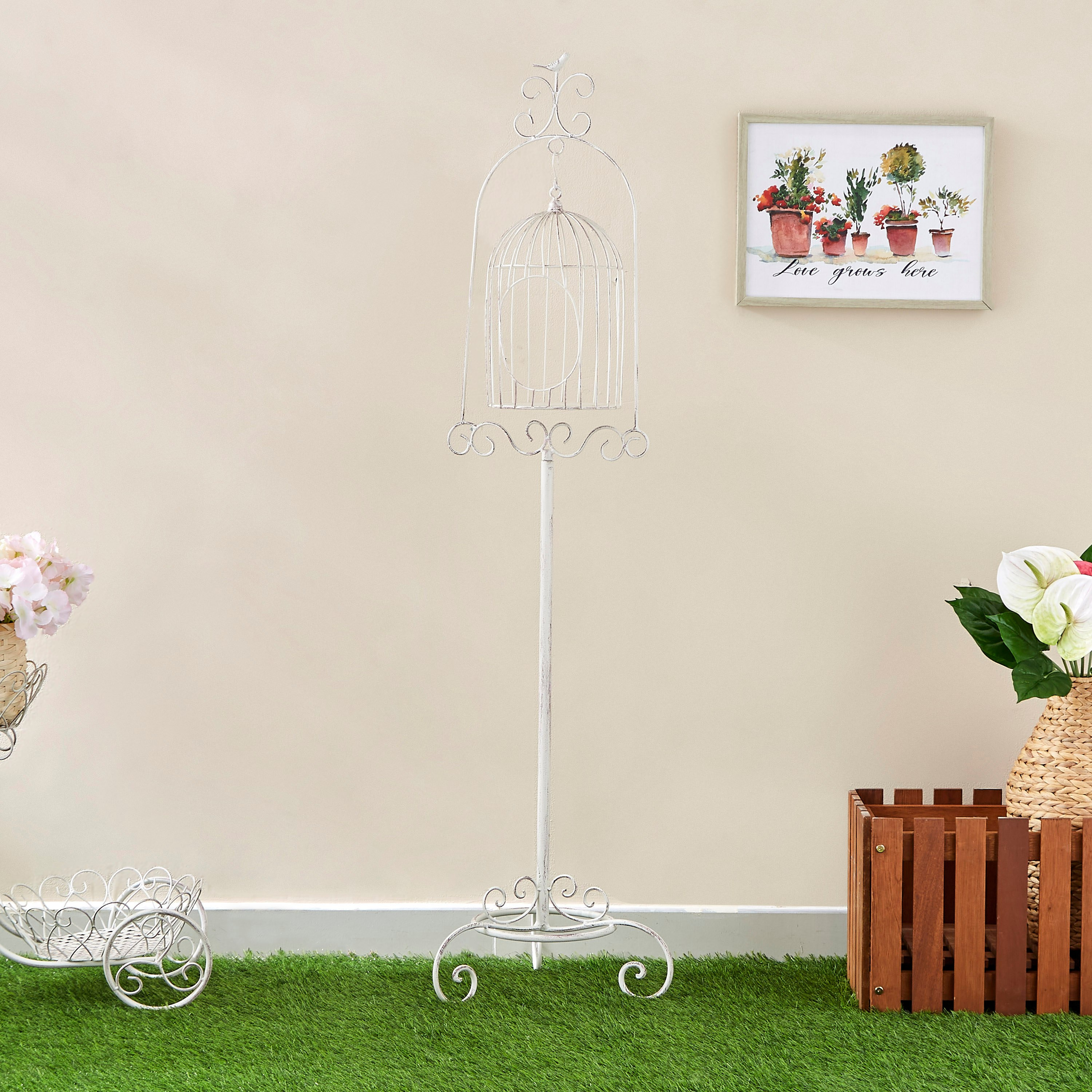 حامل نباتات معدني من فيستا - 37x37x143 سم-hbxhomeware-hbxdecorandfurnishings-image-1