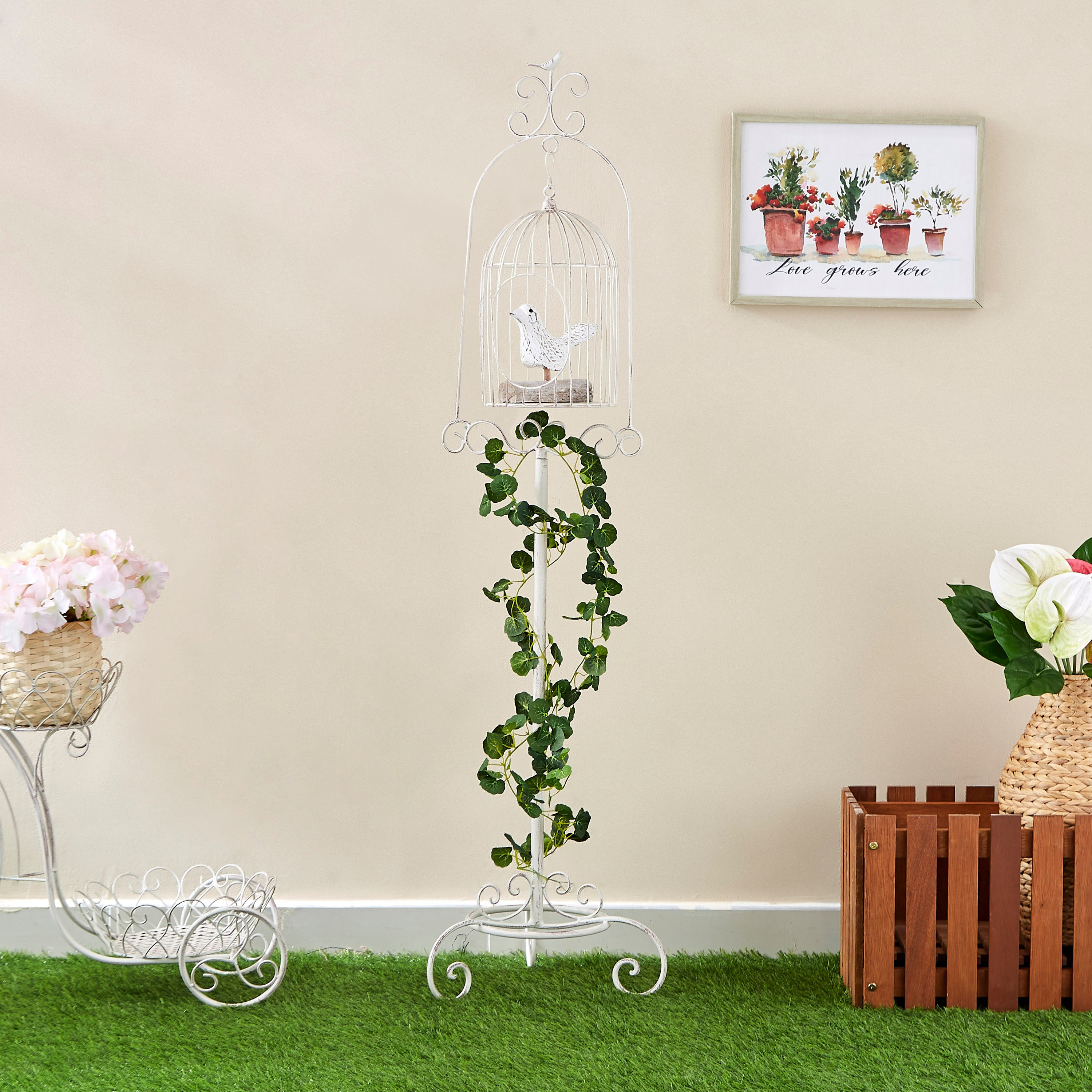 حامل نباتات معدني من فيستا - 37x37x143 سم-hbxhomeware-hbxdecorandfurnishings-image-2