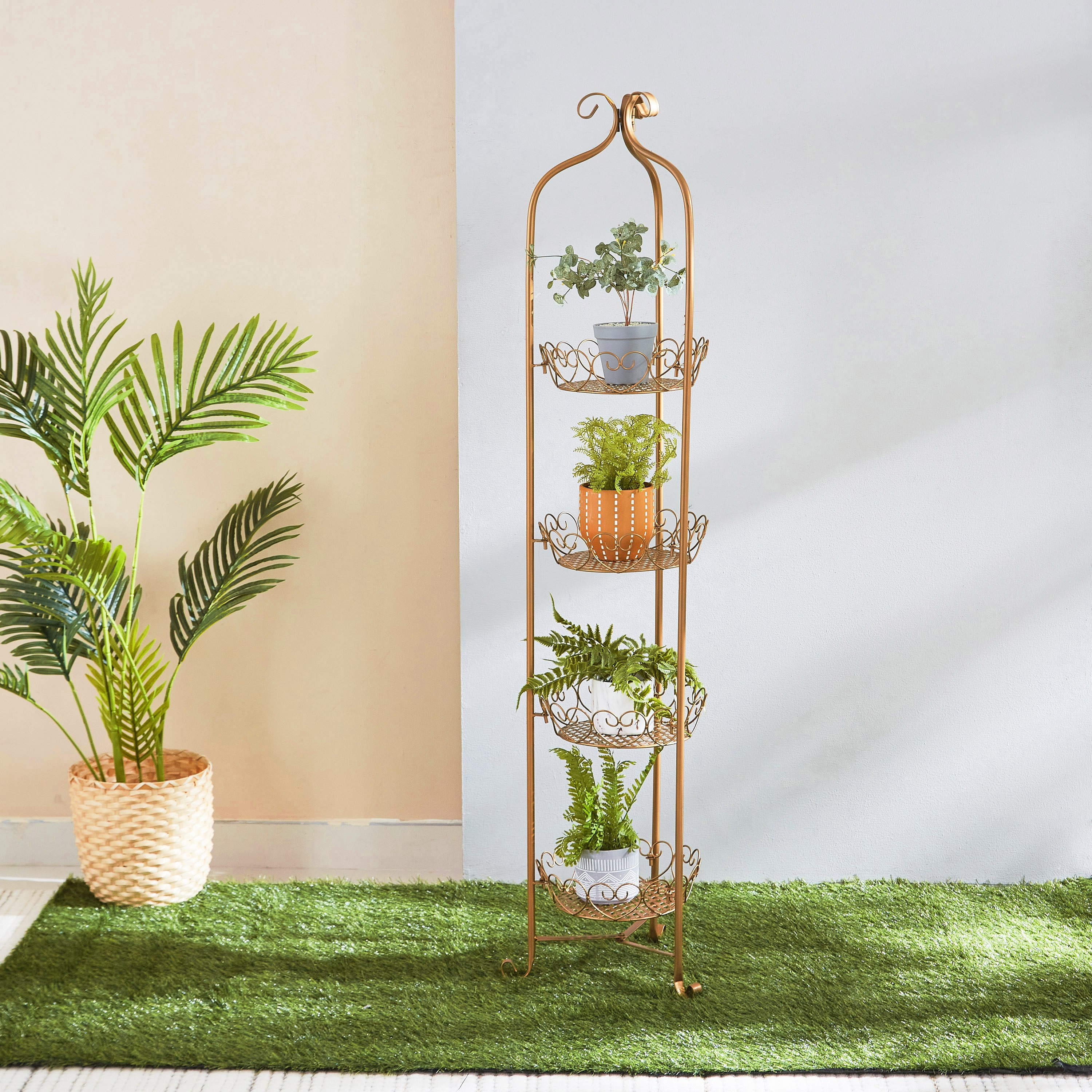 Vista Metal 4-Tier Planter Stand - 36x36x150 cm-PROMO_HB_AE_B1G1_250925-image-2