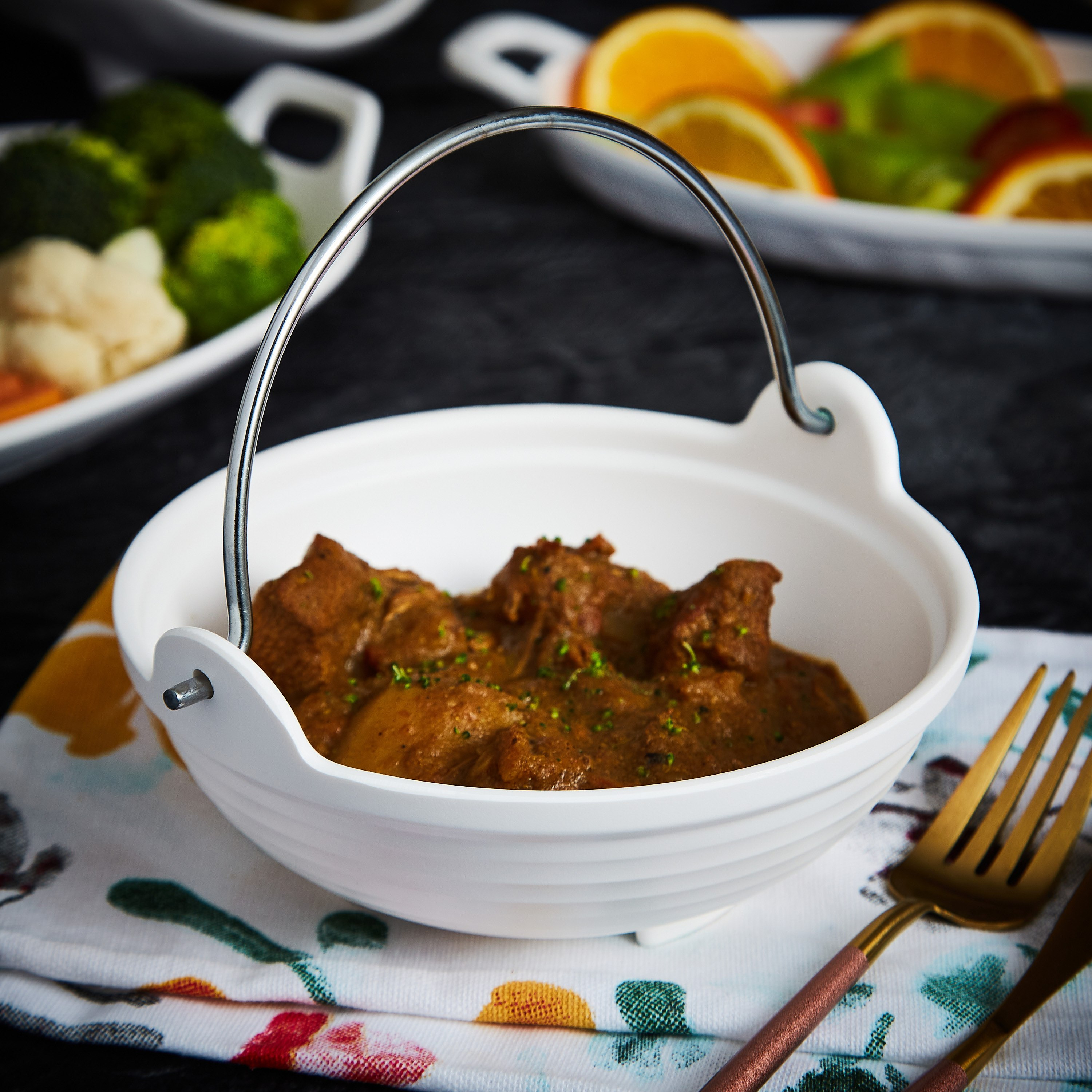 وعاء تقديم على شكل ووك مع مقبض من كلاسيك - 15 سم-hbxhomeware-hbxkitchen-image-1