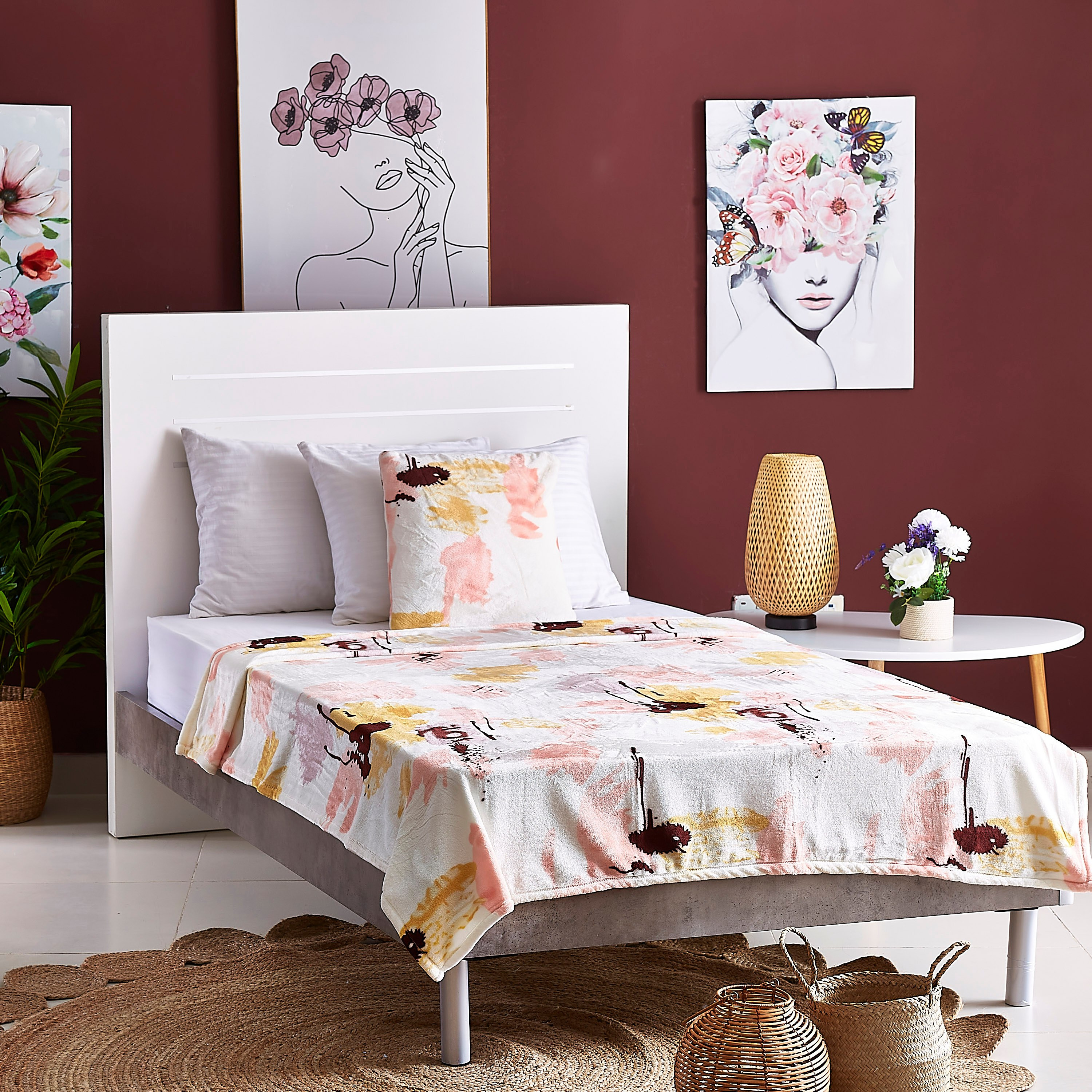 بطّانية توين فلانيل مايكروفايبر بطبعات من جويس - 150x200  سم-hbxhomeware-hbxbedroom-image-4