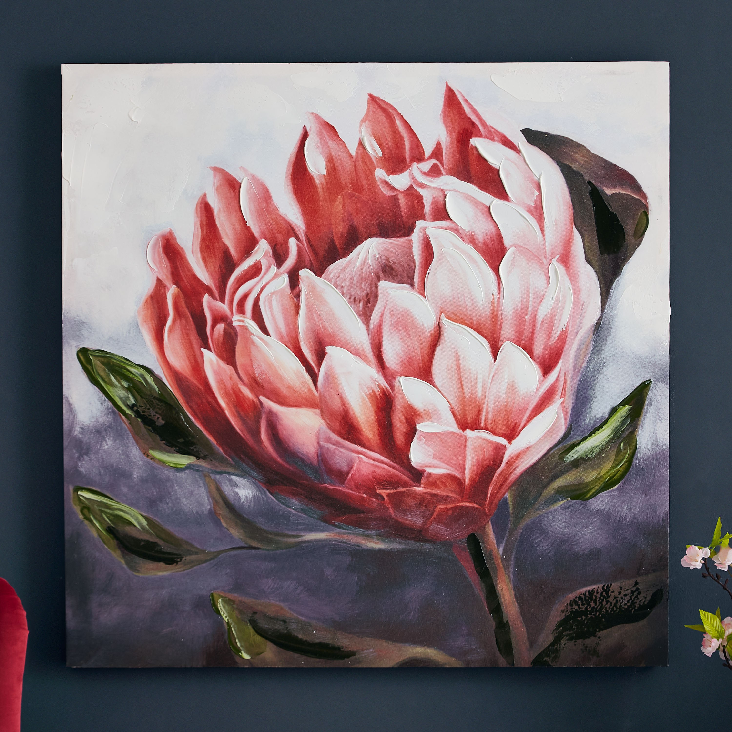 برواز صورة أزرهار كانفاس بارزة الملمس من إلمر-hbxhomeware-hbxdecorandfurnishings-image-1