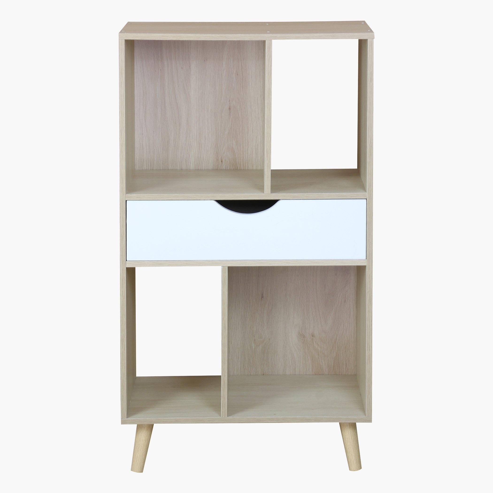 خزانة كتب ودرج و4 أرفف من لين-hbxfurniture-office-bookcases-image-2