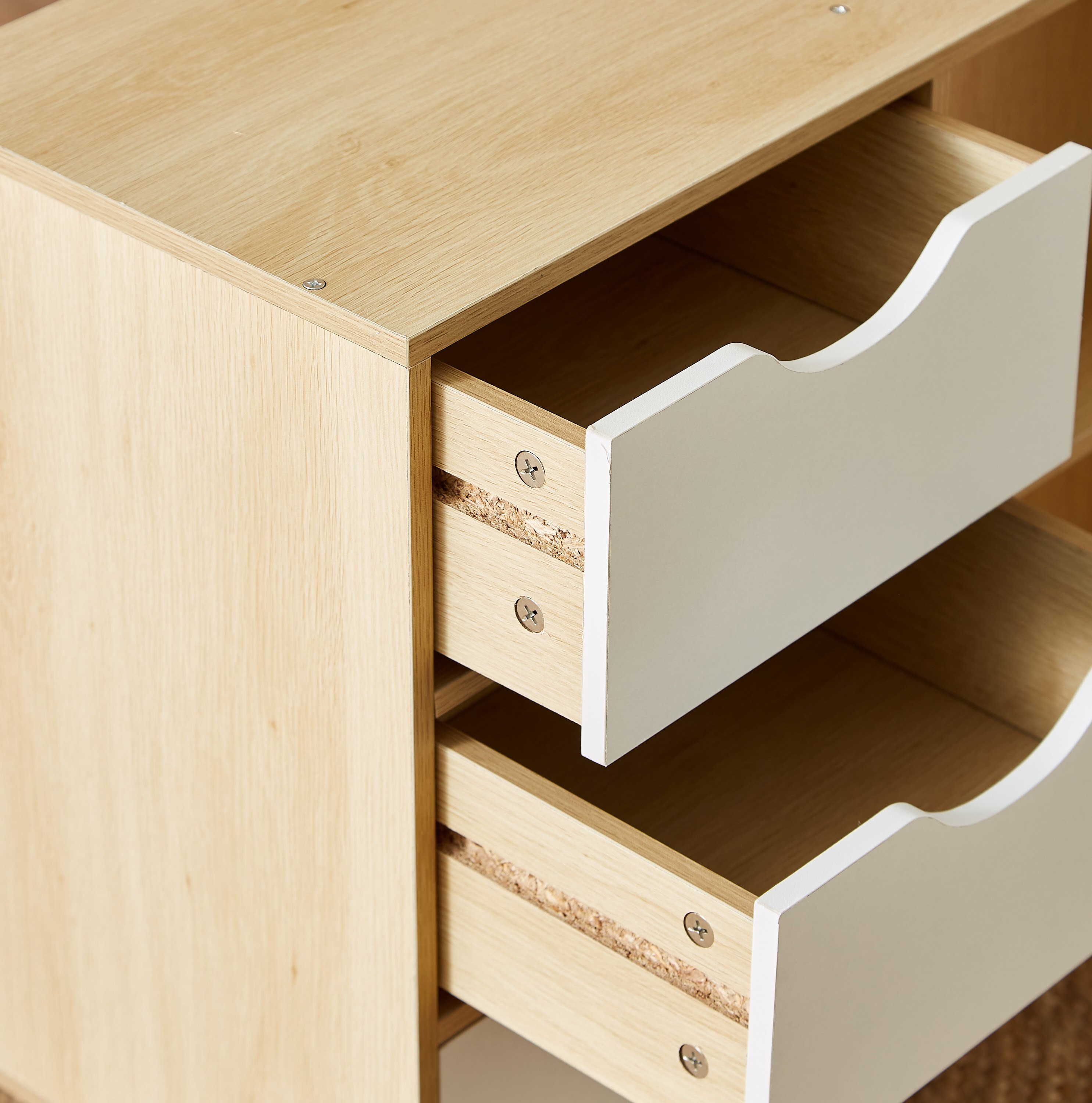 وحدة تخزين بـ3 أدراج ورفّين من لين-hbxfurniture-diningroom-buffetsandsideboards-image-7