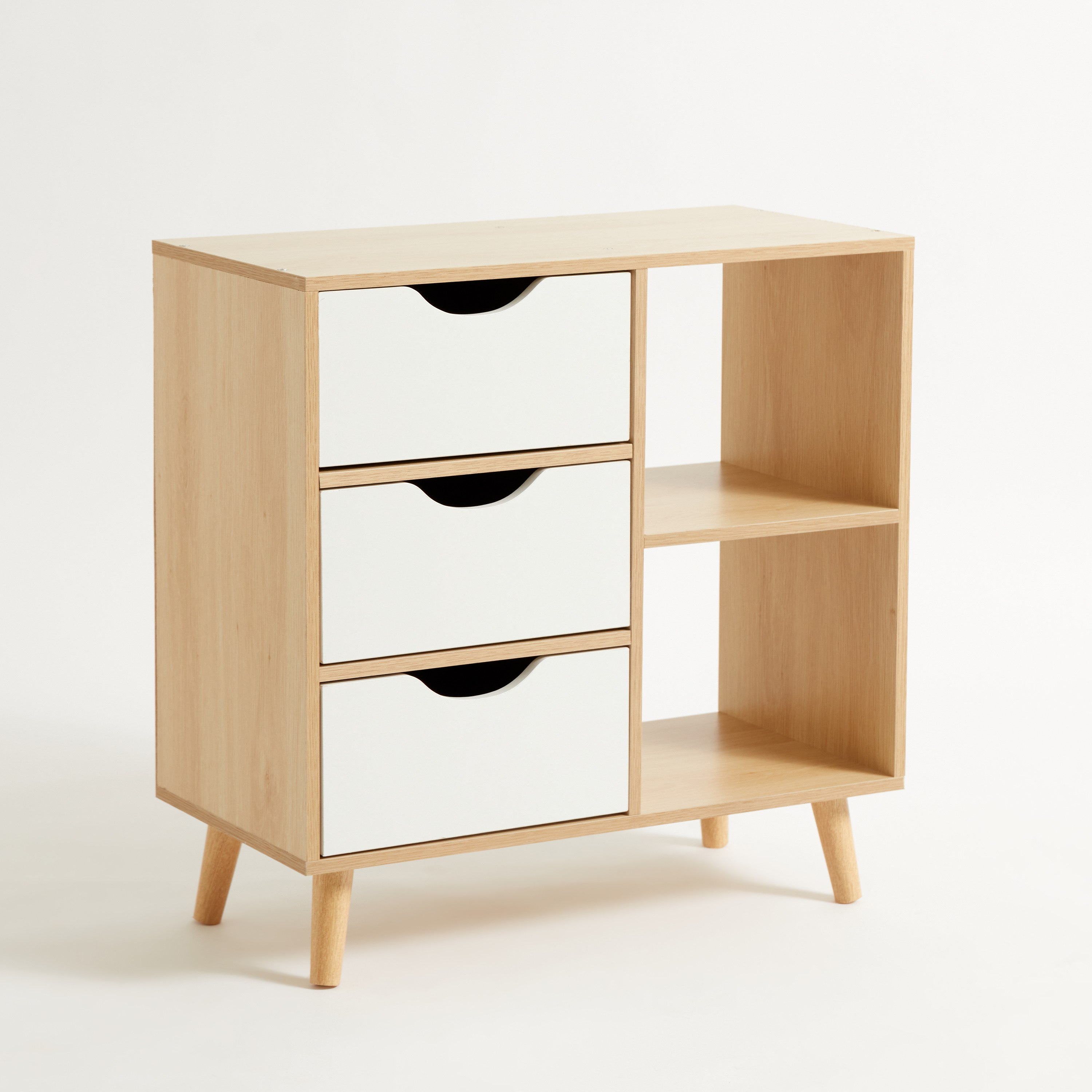 وحدة تخزين بـ3 أدراج ورفّين من لين-hbxfurniture-diningroom-buffetsandsideboards-image-9