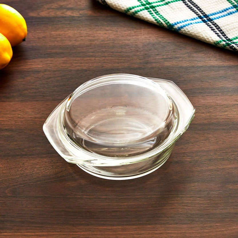 Bakeology Round Baking Dish with Cover - 1 L-Bakeware-image-0
