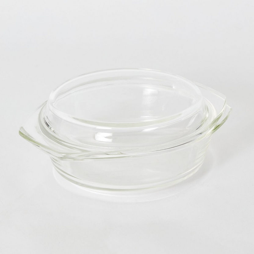 Bakeology Round Baking Dish with Cover - 1 L-Bakeware-image-4