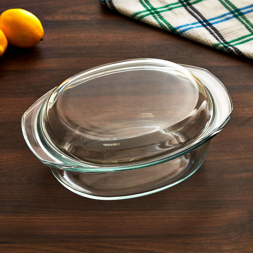 Bakeology Oval Baking Dish with Cover - 3.5 L-Bakeware-image-0