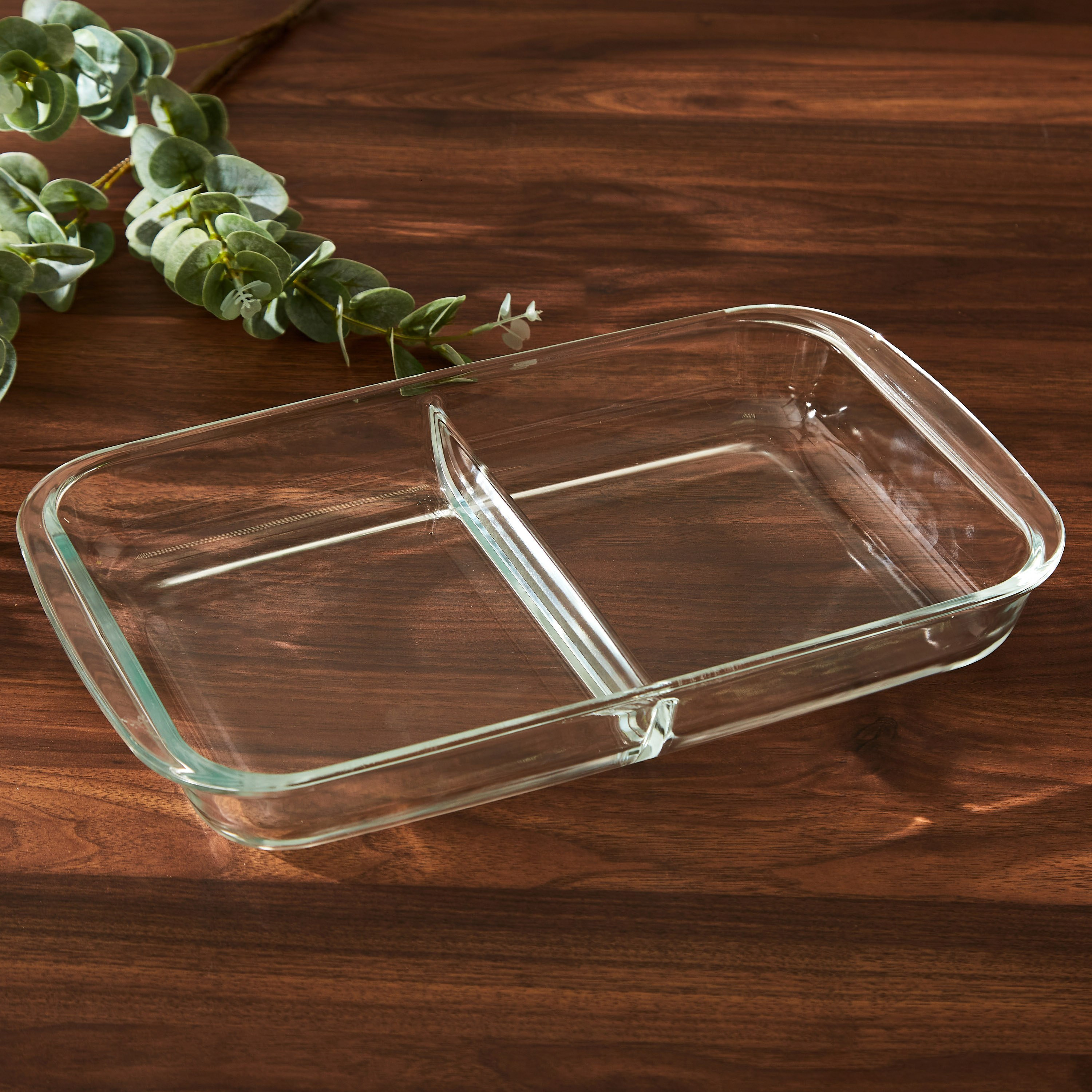 Bakeology 2-Compartment Rectangular Baking Dish - 2.9 L-hbxkitchen-bakeware-image-1