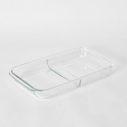 Bakeology 2-Compartment Rectangular Baking Dish - 2.9 L