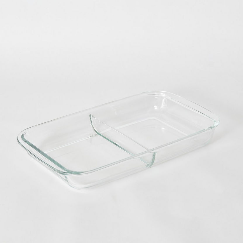 Bakeology 2-Compartment Rectangular Baking Dish - 2.9 L-Bakeware-image-4