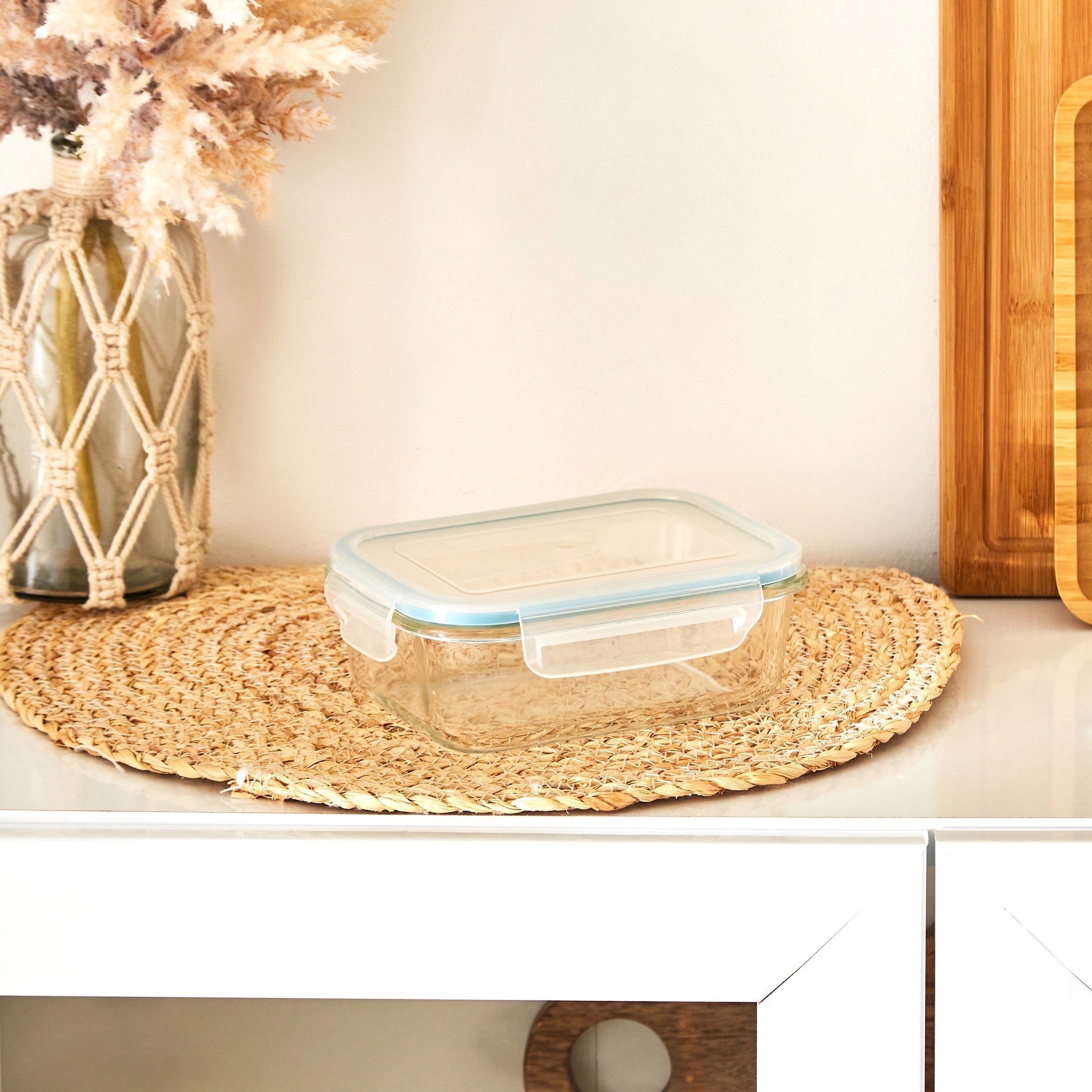 Imperial Rectangular Borosilicate Glass Storage Container - 650 ml-hbxhomeware-hbxkitchen-image-2