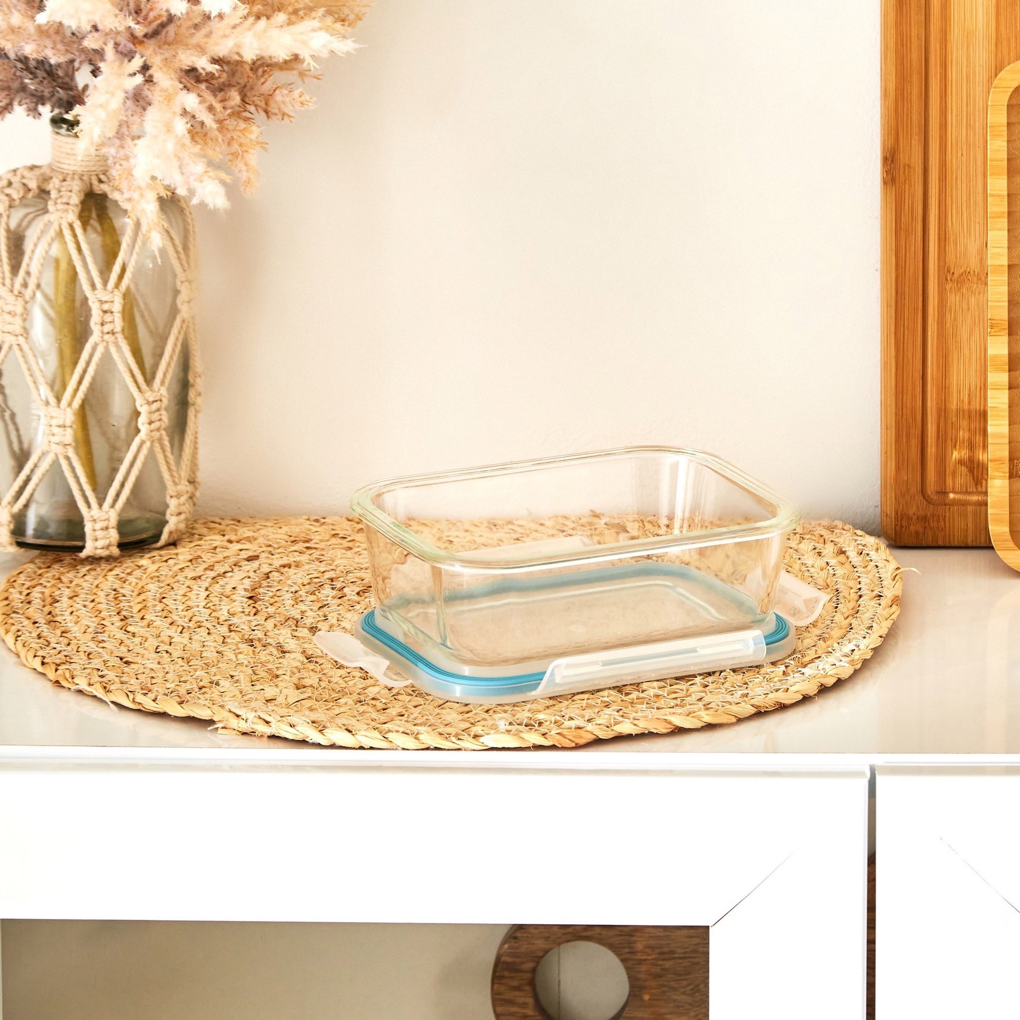 Imperial Rectangular Borosilicate Glass Storage Container - 650 ml-hbxhomeware-hbxkitchen-image-3