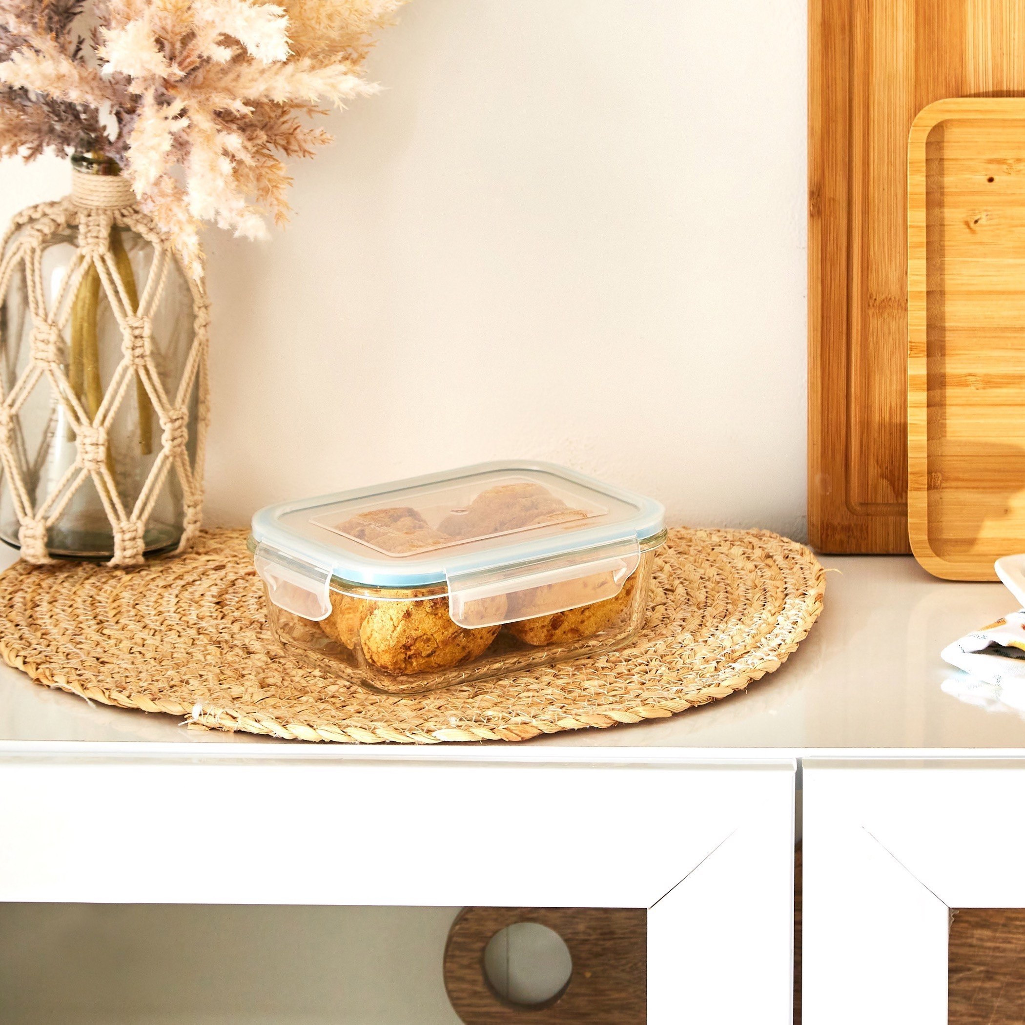 Imperial Rectangular Borosilicate Glass Storage Container - 650 ml-hbxhomeware-hbxkitchen-image-1