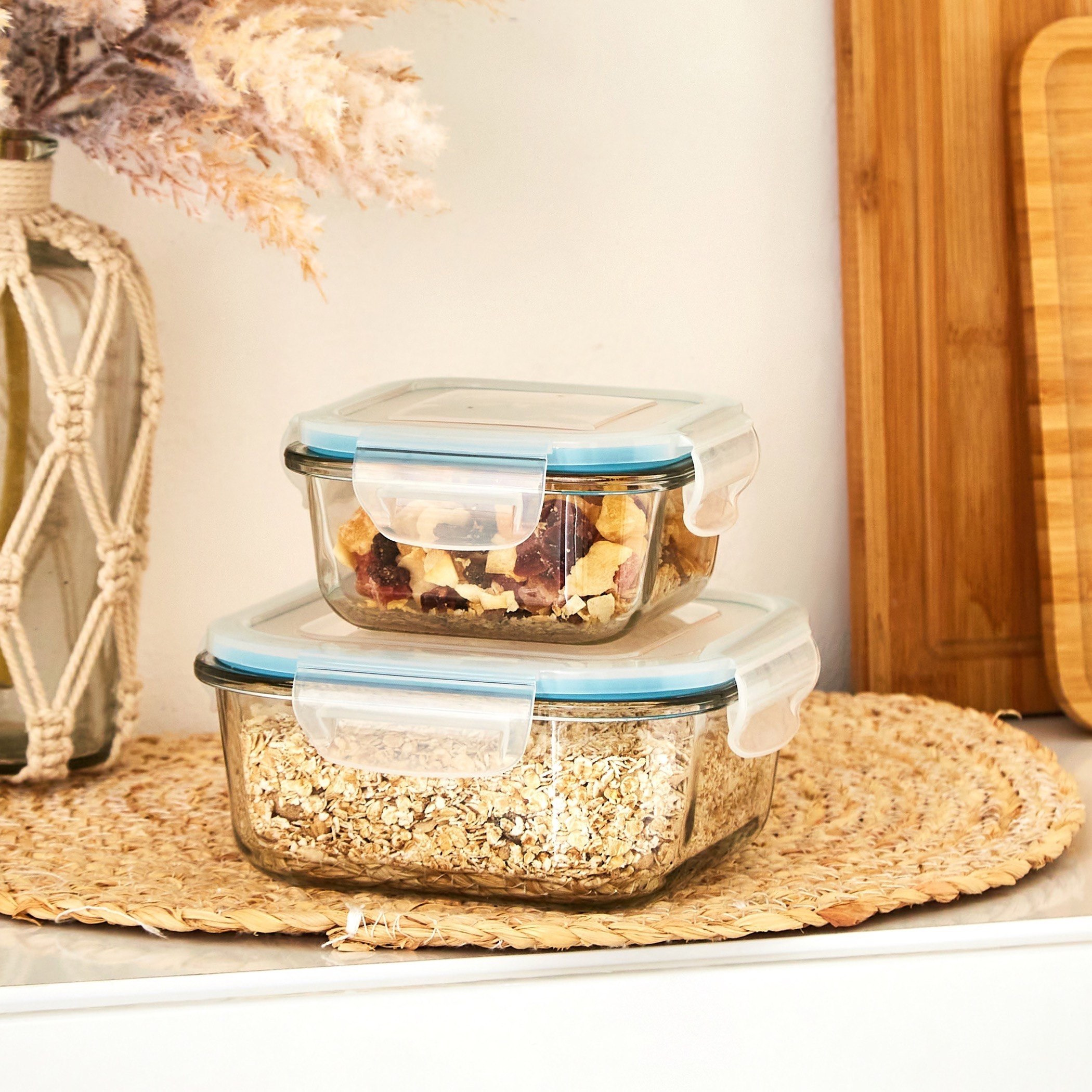 حاوية تخزين زجاجية من إمبيريال - طقم قطعتين-hbxhomeware-hbxkitchen-image-1