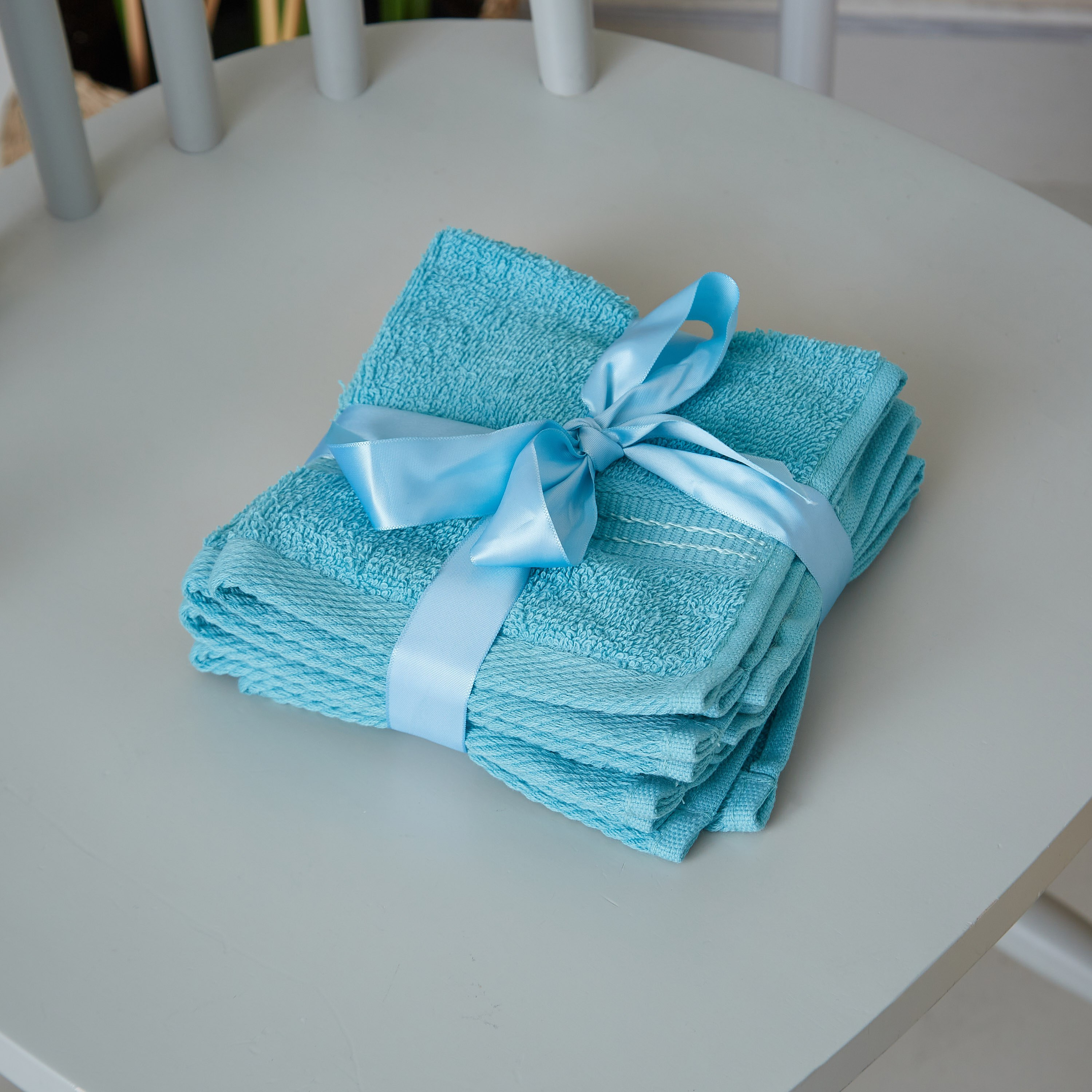 طقم مناشف وجه 4 قطع من إسينشيال - 30x30 سم-hbxbathroom-bathroomtextiles-image-1