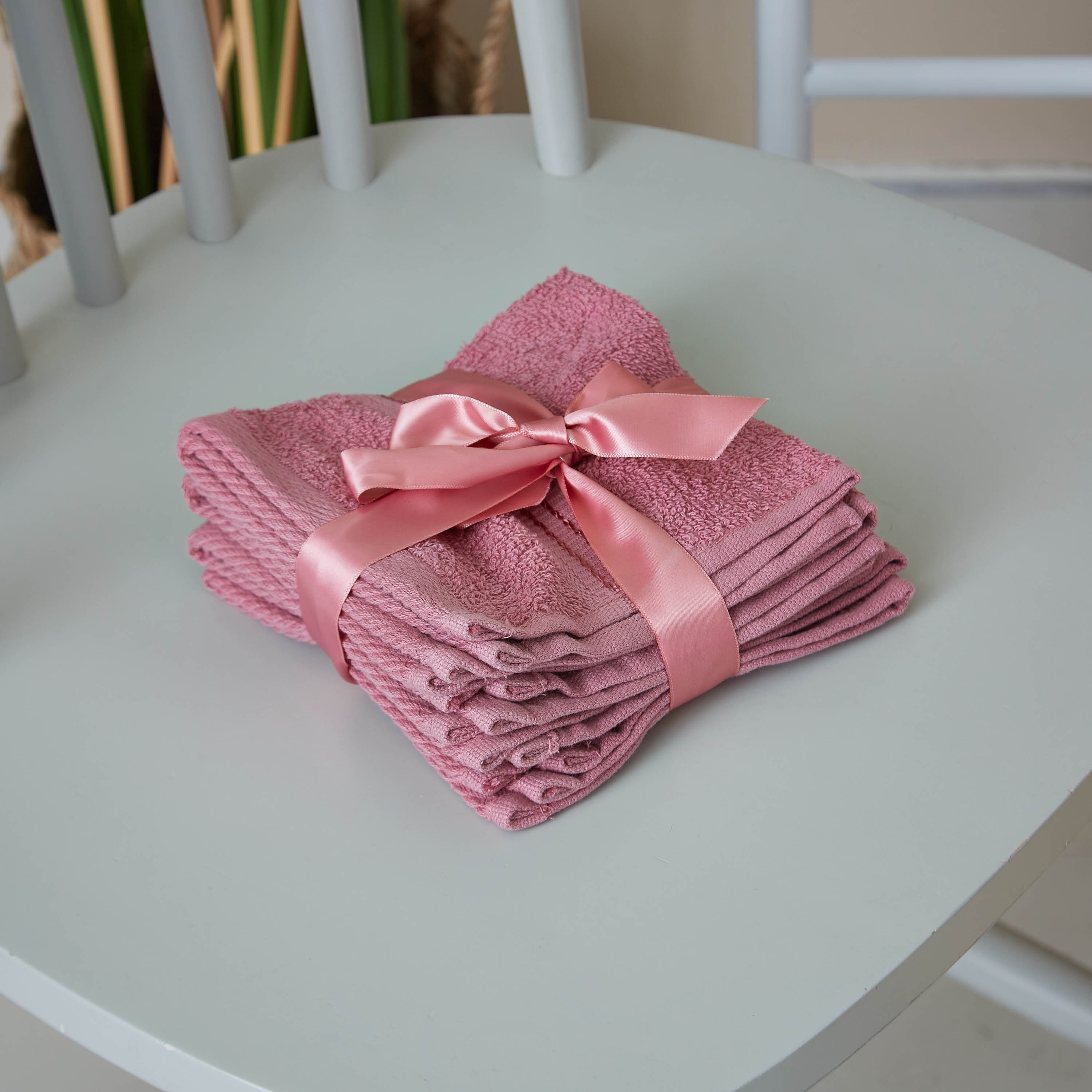 طقم مناشف وجه 4 قطع من إسينشيال - 30x30 سم-hbxbathroom-bathroomtextiles-image-1