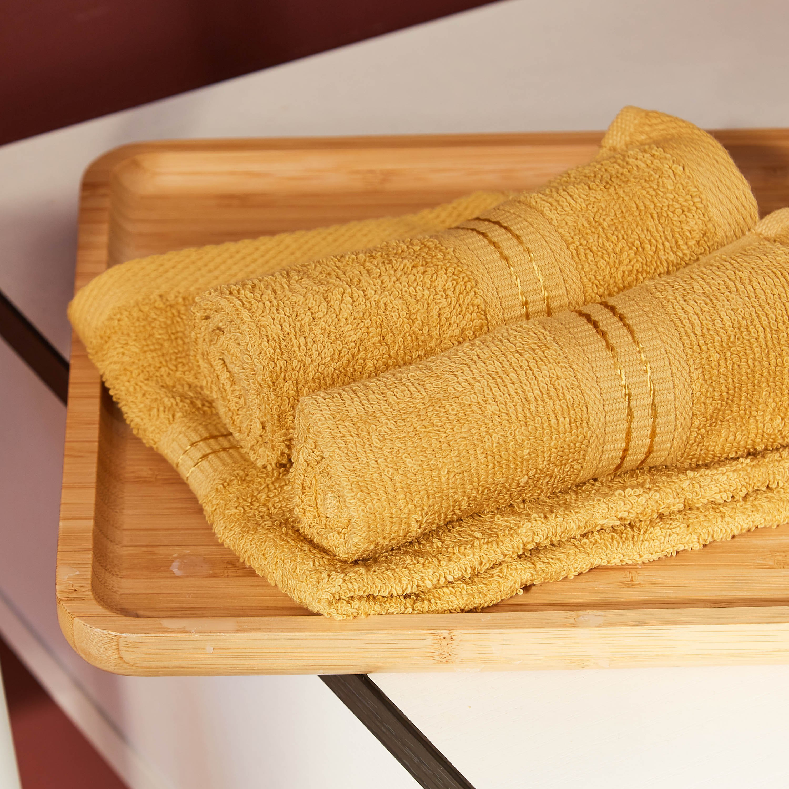 طقم مناشف وجه ممشطة 4 قطع إسينشيال - 30x30 سم-hbxbathroom-bathroomtextiles-image-3