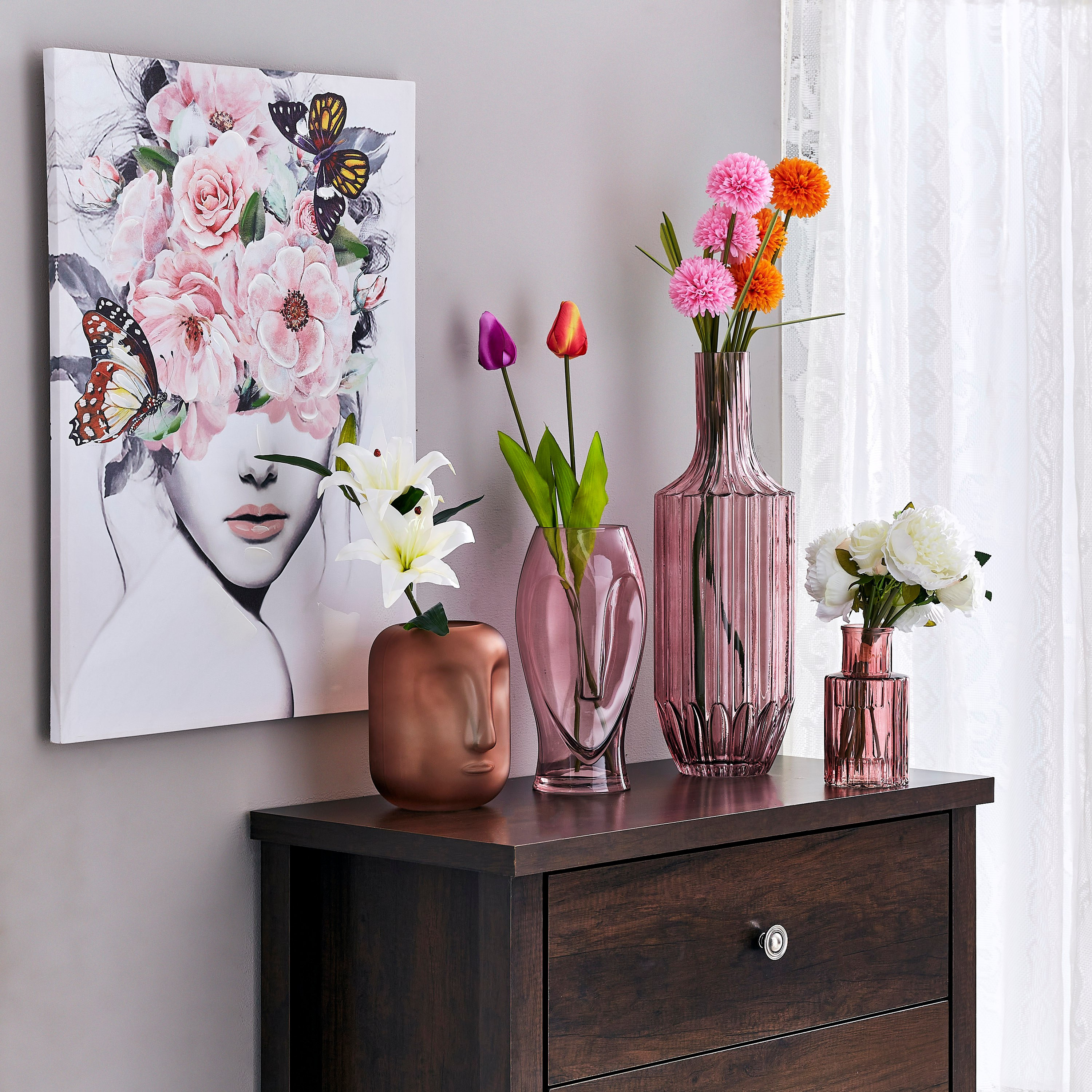مزهريّة زجاجيّة من كلايد - 9.5x18.2 سم-hbxbedroom-decorandaccessories-vases-image-4