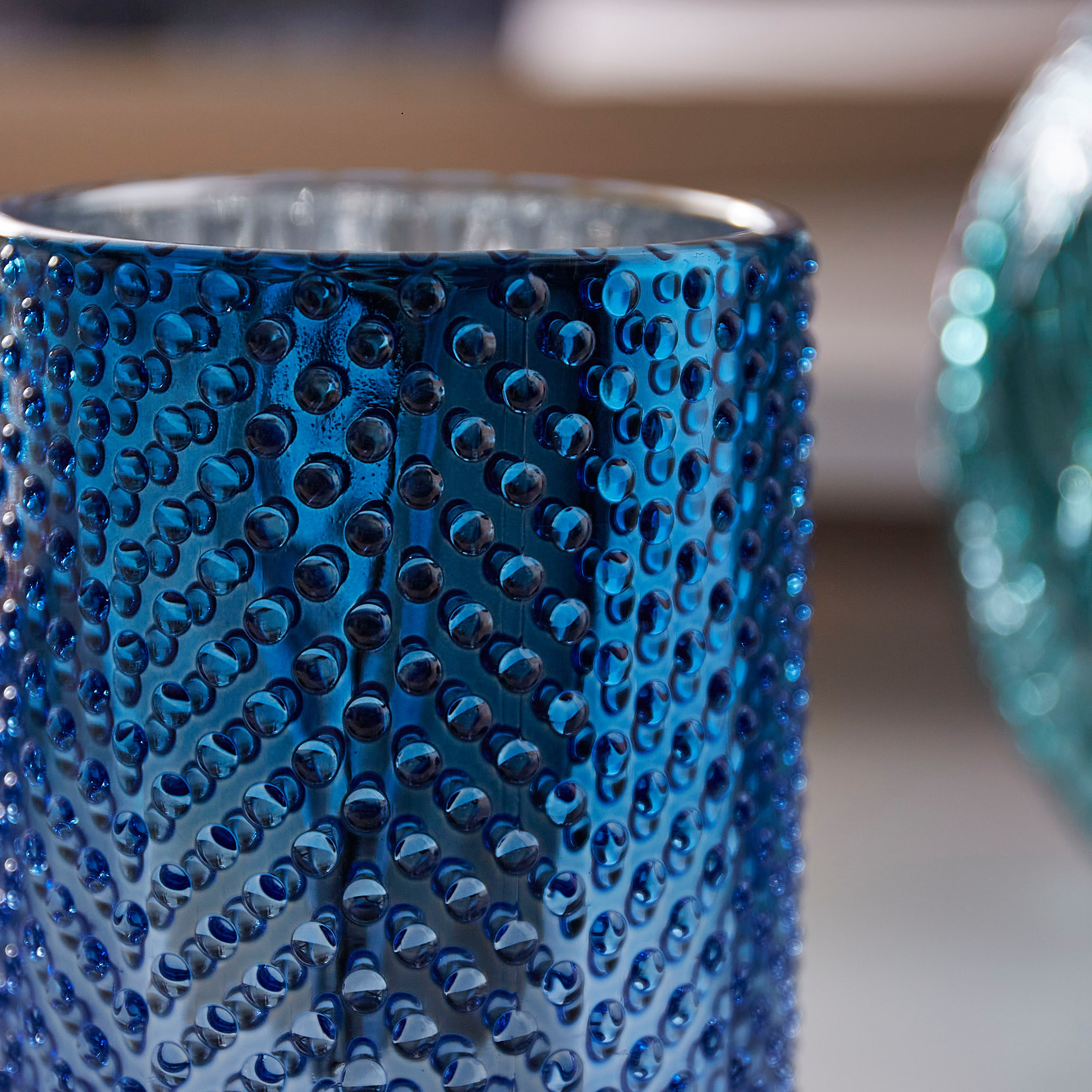 حامل شموع زجاجي من كلايد - 8x10 سم-hbxlivingroom-decorandaccessories-candleholders-image-3